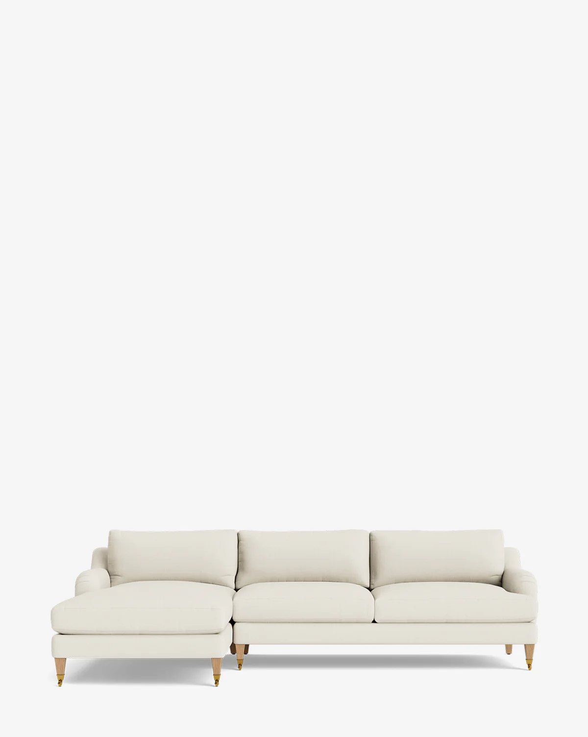 Lucille English Roll Arm Left Chaise Sectional 107" - Image 46