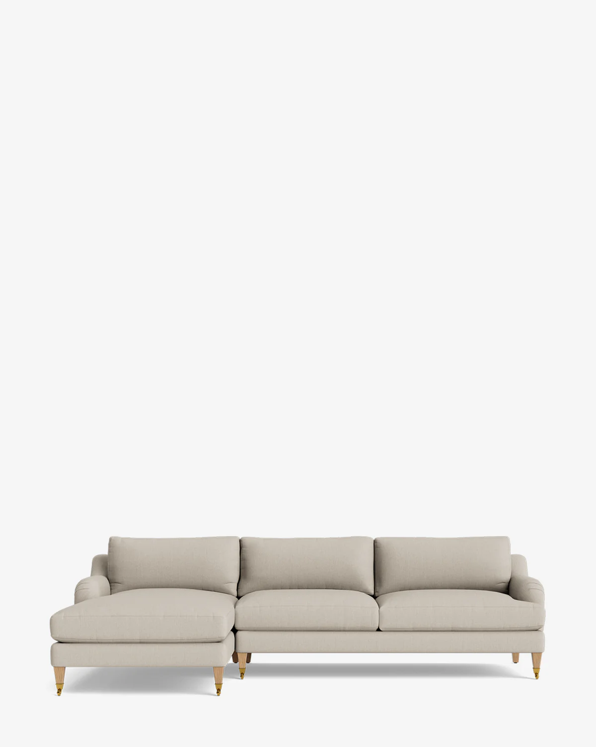 Lucille English Roll Arm Left Chaise Sectional 107" - Image 49