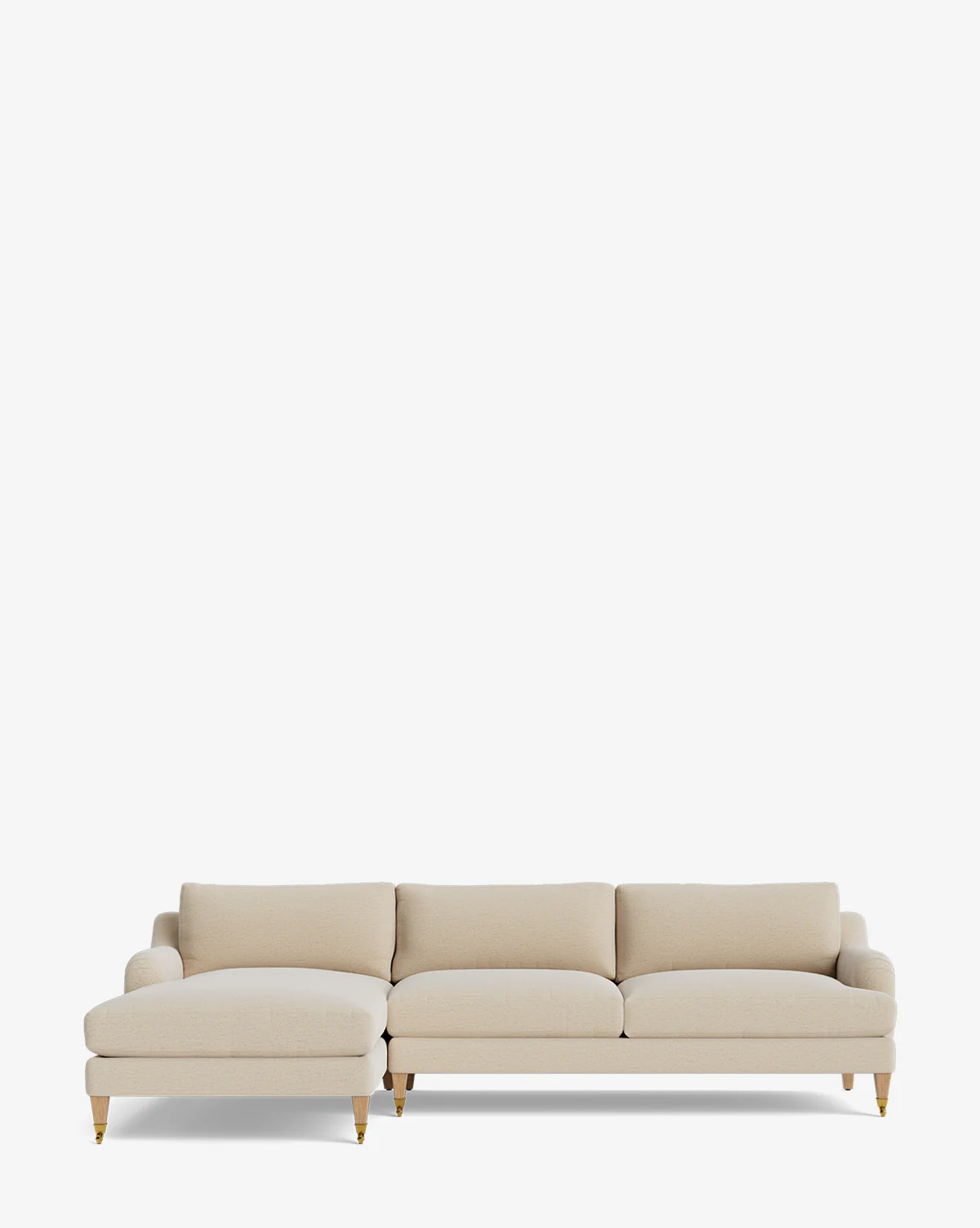 Lucille English Roll Arm Left Chaise Sectional 107" - Image 5
