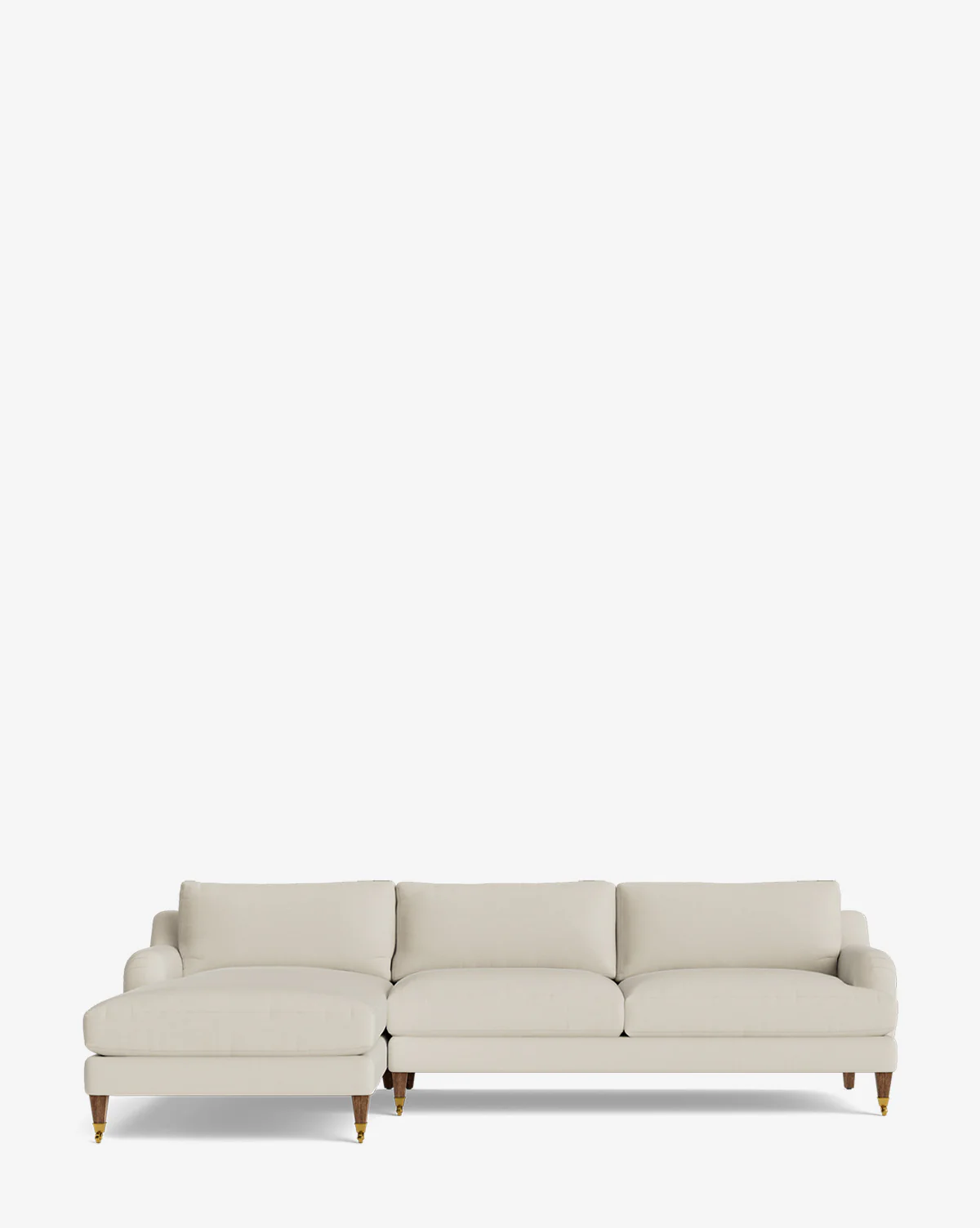 Lucille English Roll Arm Left Chaise Sectional 107" - Image 50