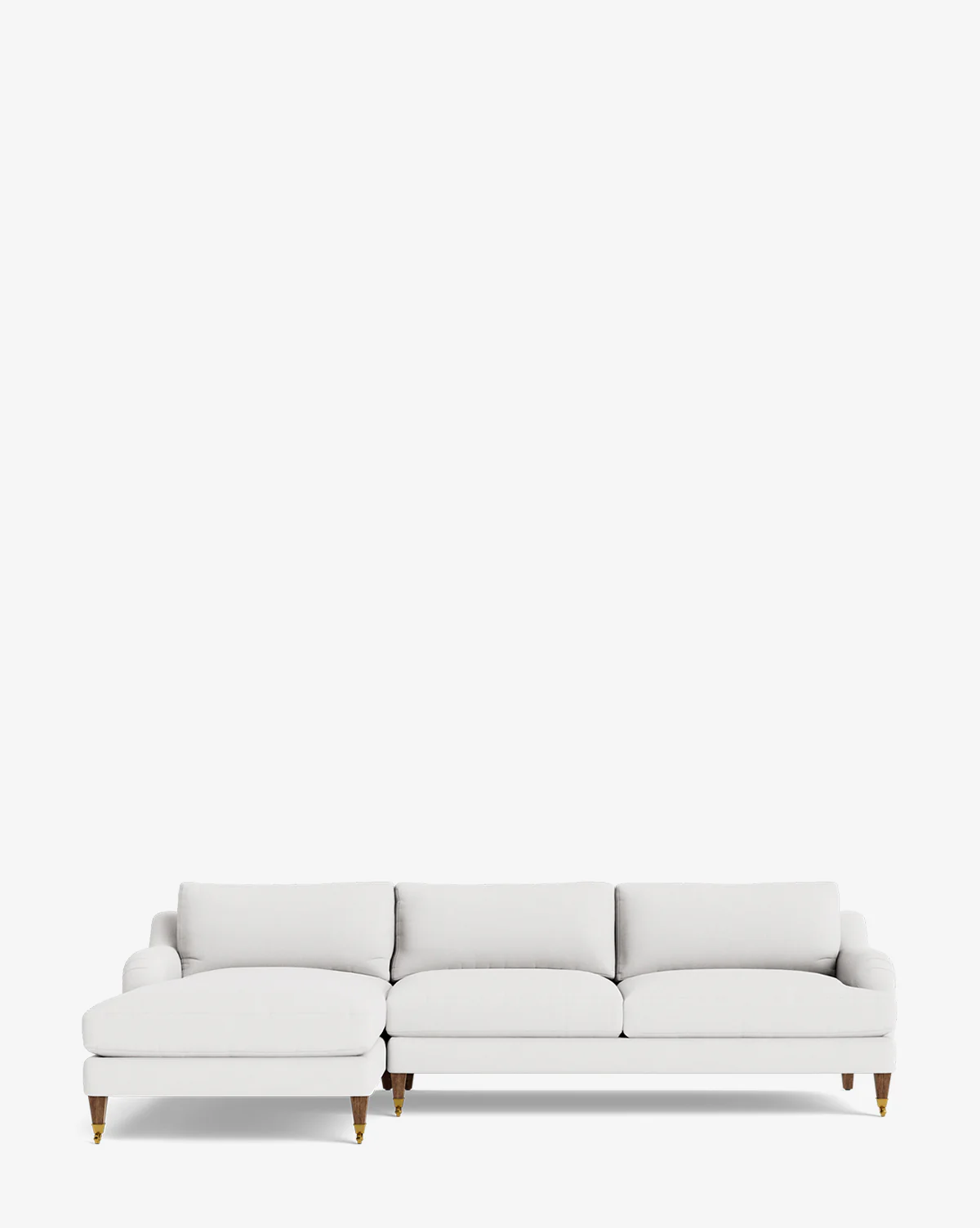 Lucille English Roll Arm Left Chaise Sectional 107" - Image 51
