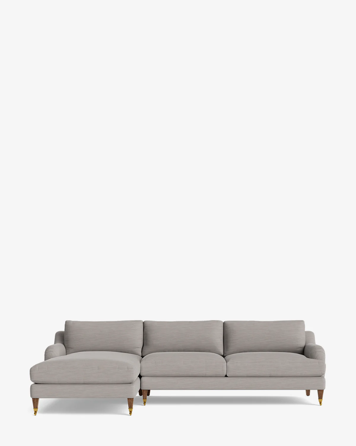 Lucille English Roll Arm Left Chaise Sectional 107" - Image 53