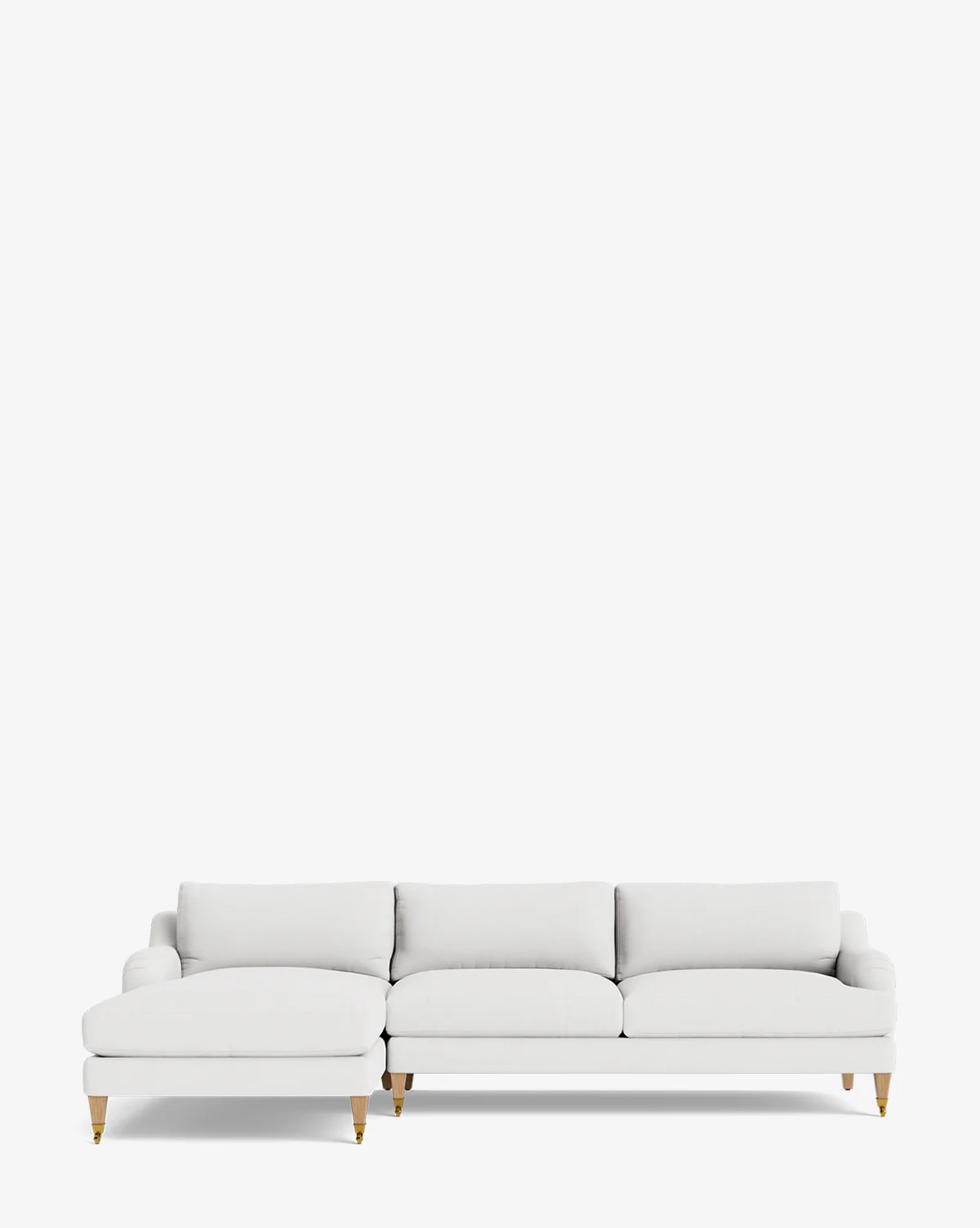 Lucille English Roll Arm Left Chaise Sectional 107" - Image 57