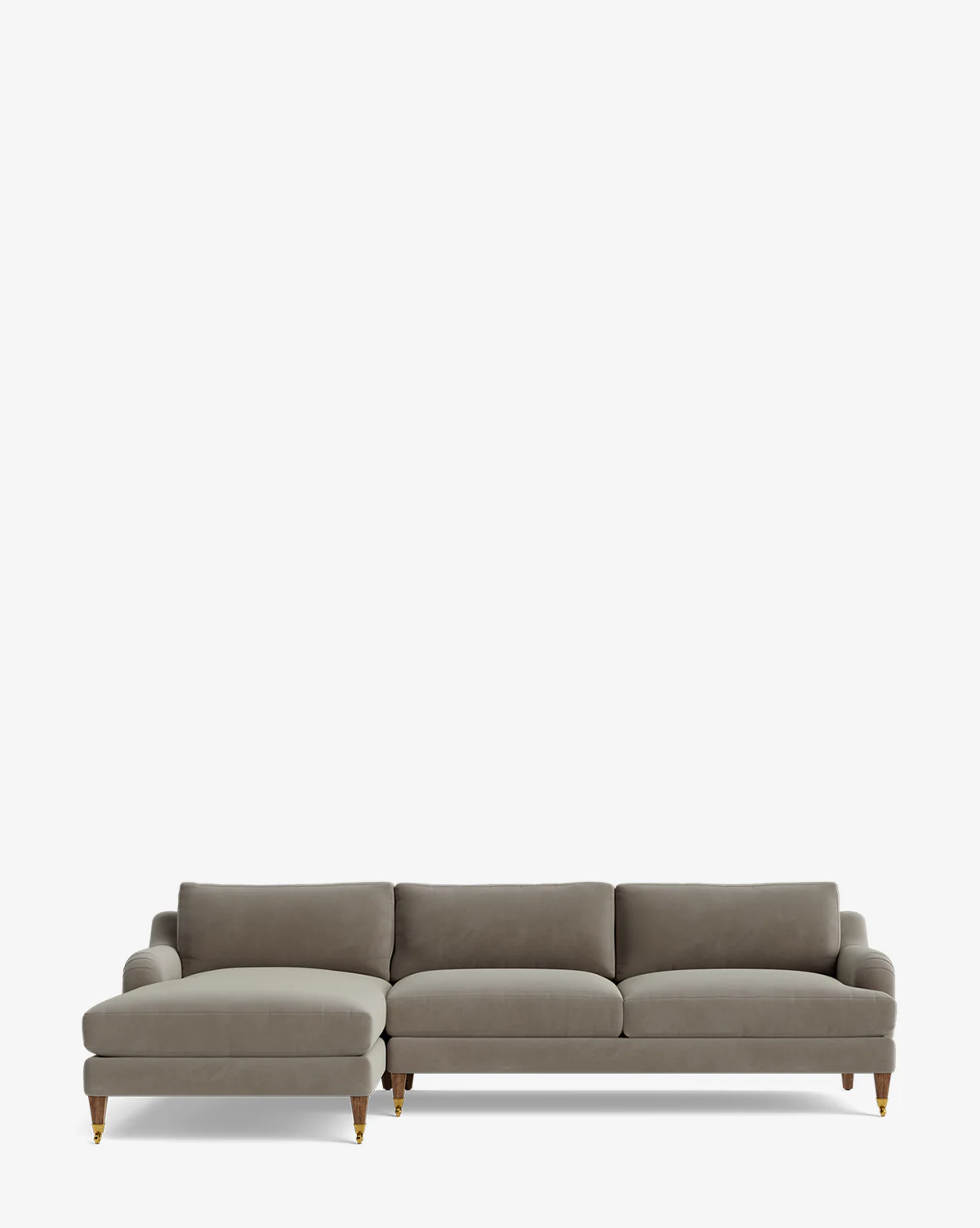 Lucille English Roll Arm Left Chaise Sectional 107" - Image 68