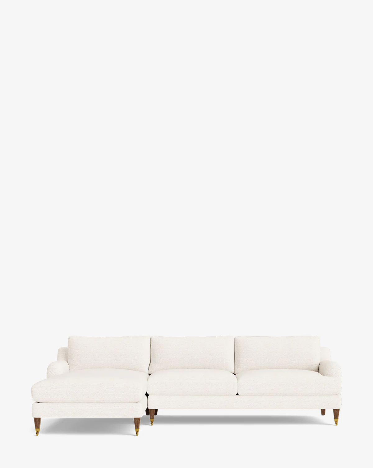 Lucille English Roll Arm Left Chaise Sectional 107" - Image 74