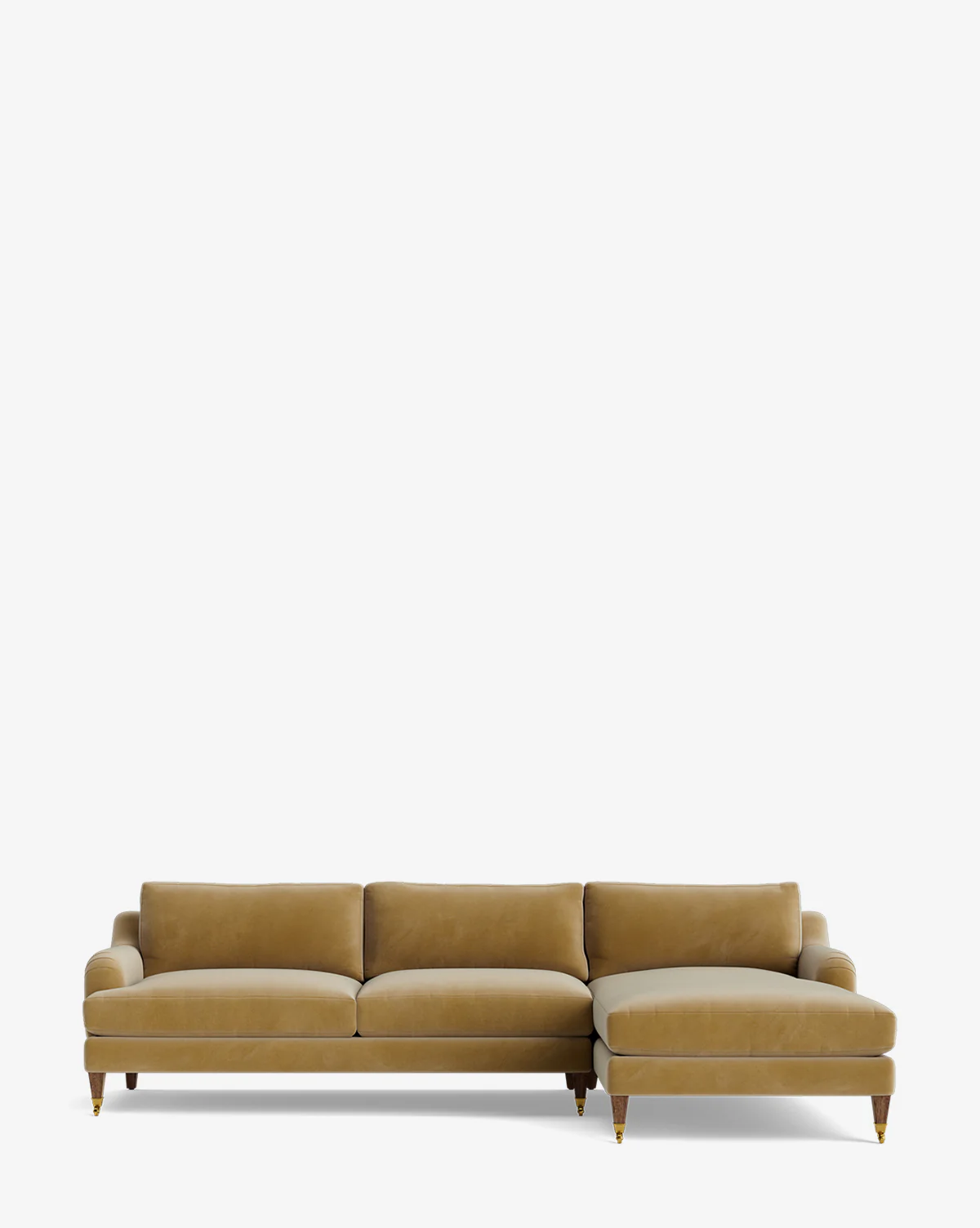 Lucille English Roll Arm Right Chaise Sectional 107" - Image 26
