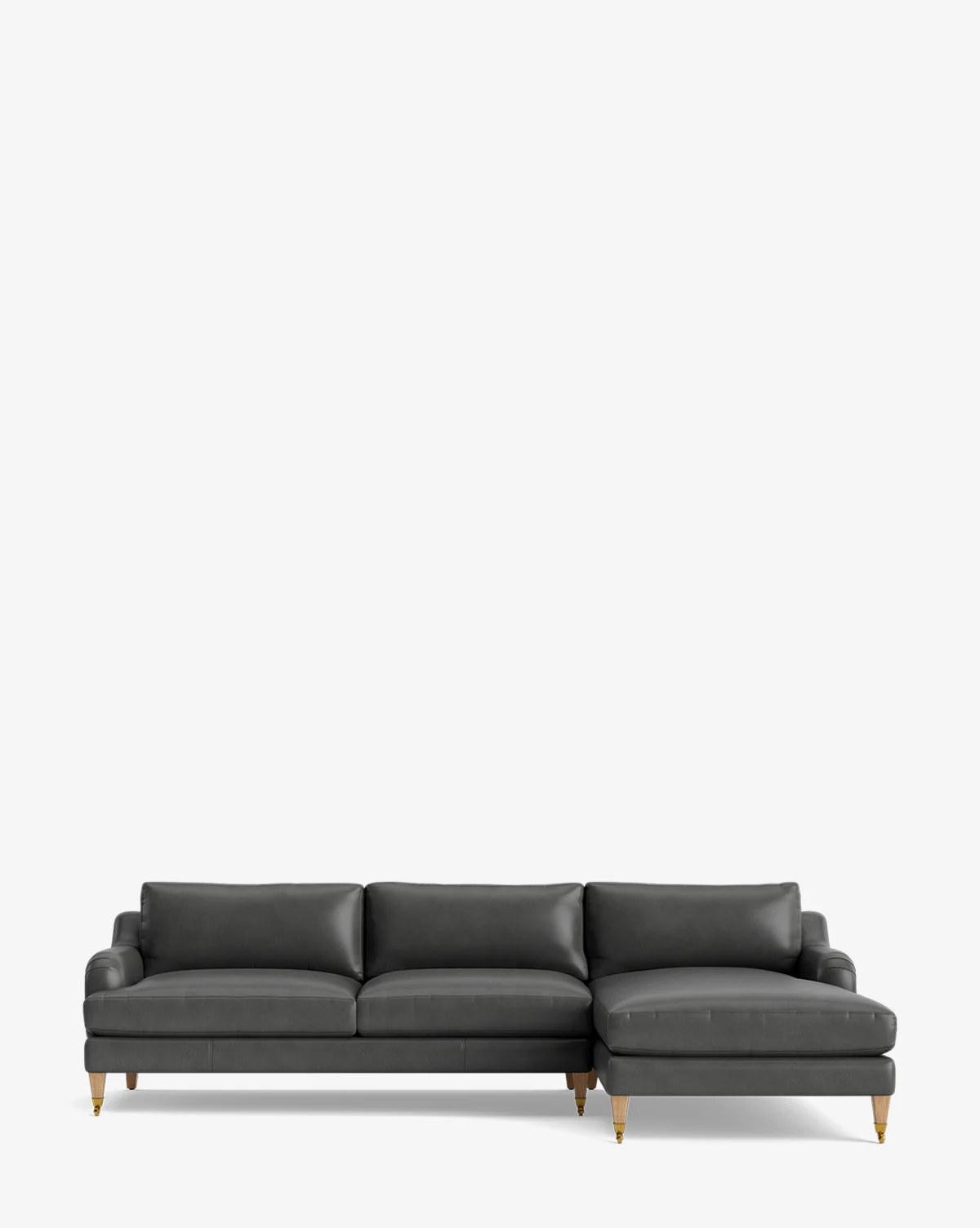 Lucille English Roll Arm Right Chaise Sectional 107" - Image 41