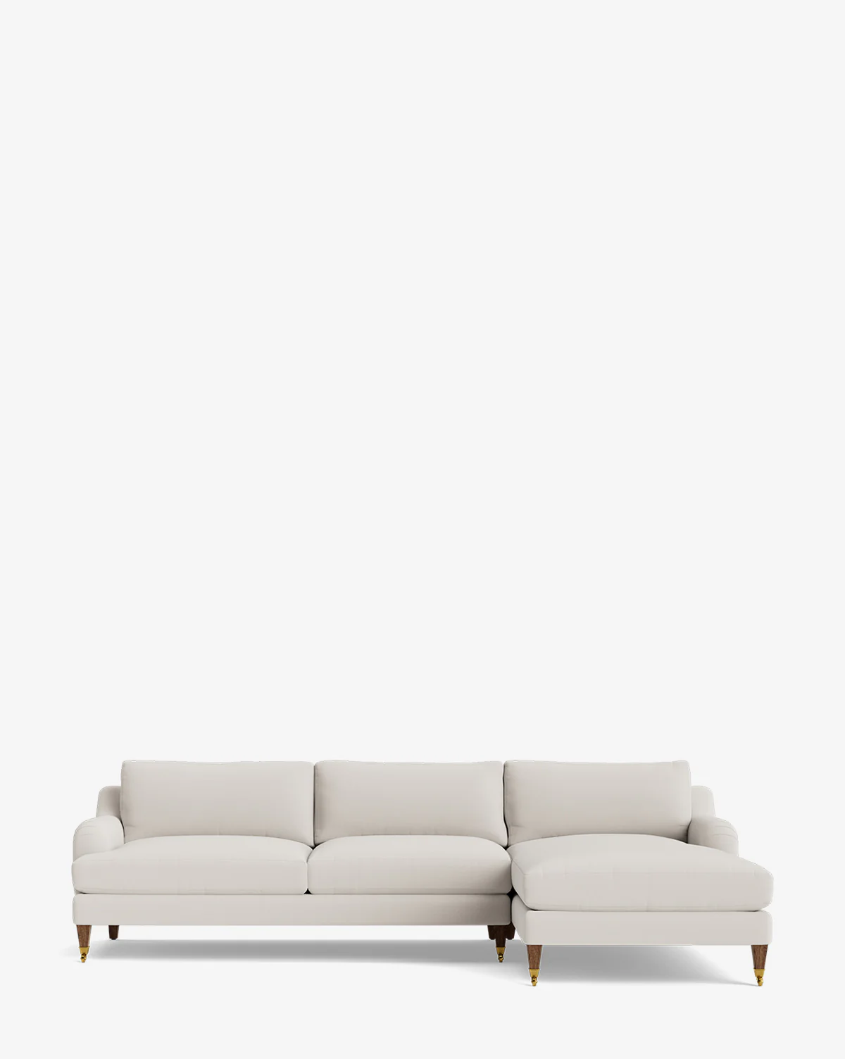 Lucille English Roll Arm Right Chaise Sectional 107" - Image 68