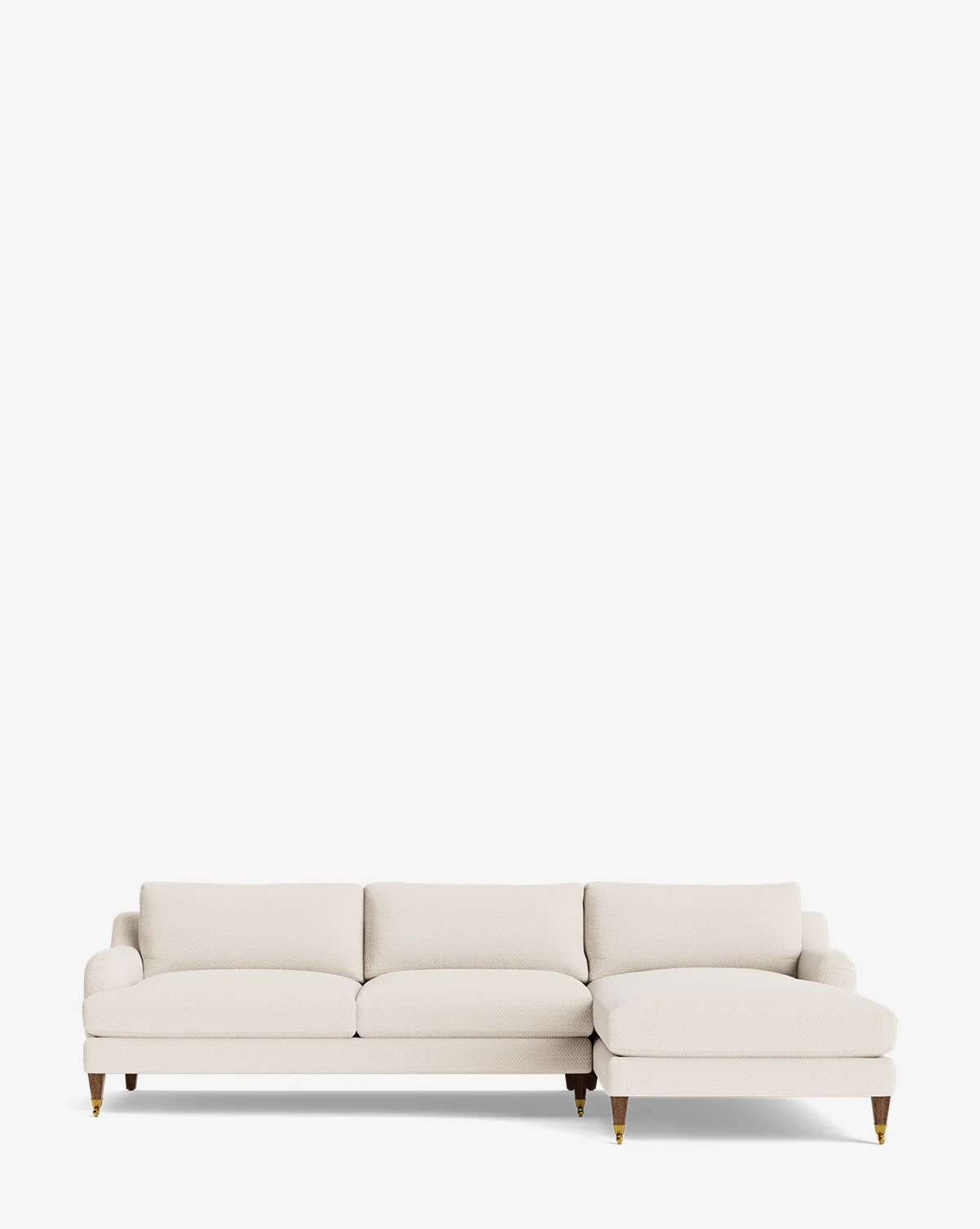 Lucille English Roll Arm Right Chaise Sectional 107" - Image 7
