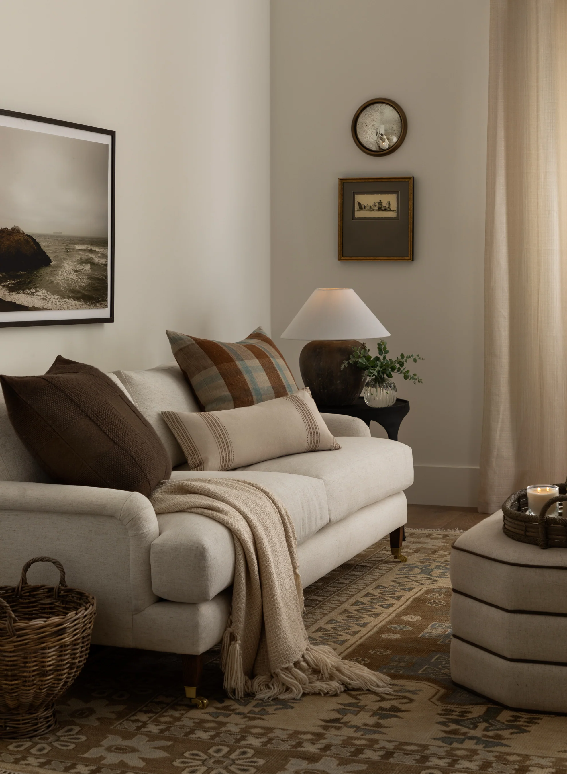 Lucille English Roll Arm Sofa 78" - Image 3