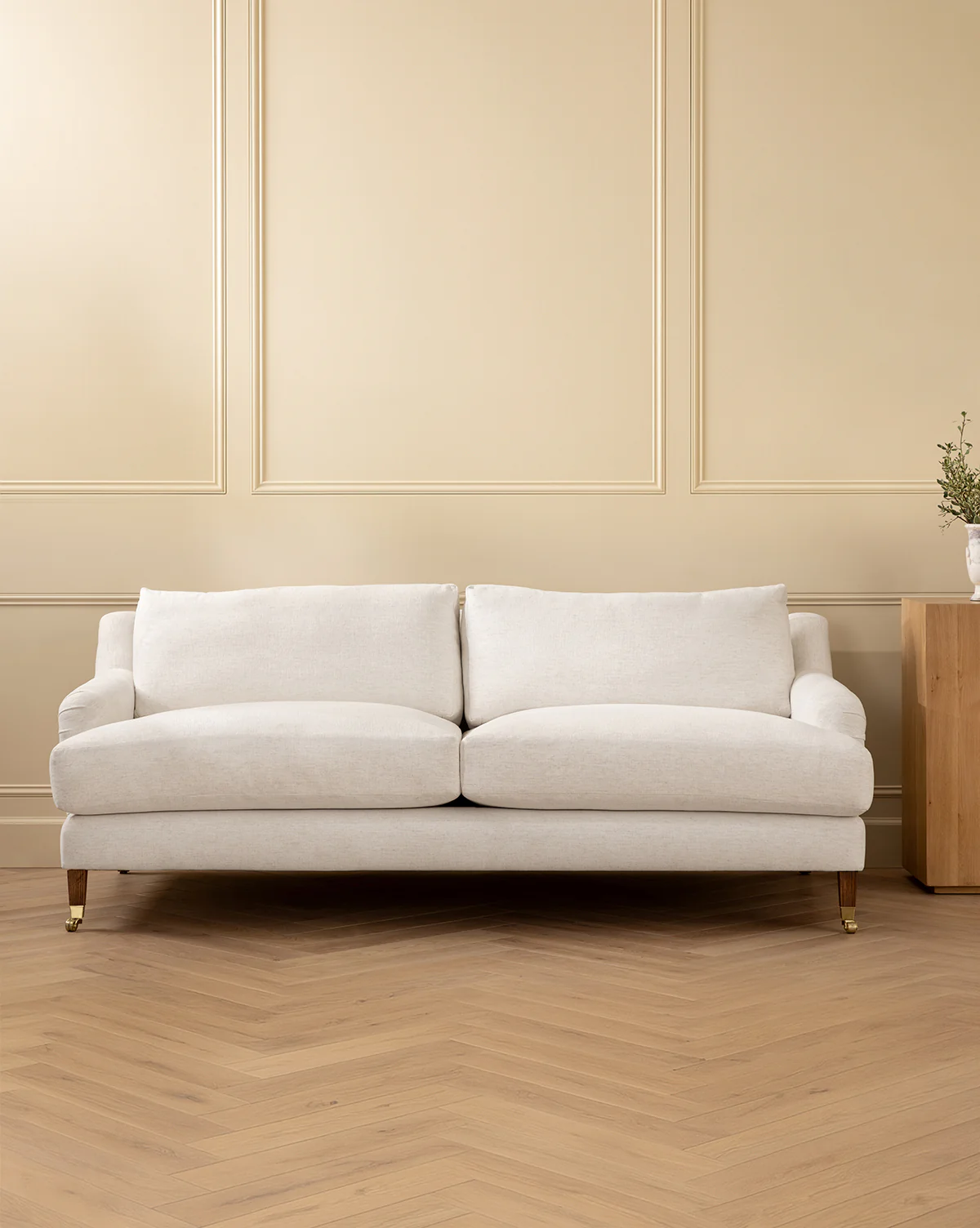 Lucille English Roll Arm Sofa 90.5"
