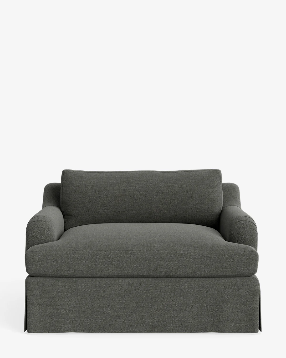Lucille Skirted English Roll Arm Chair and a Half - Image 10