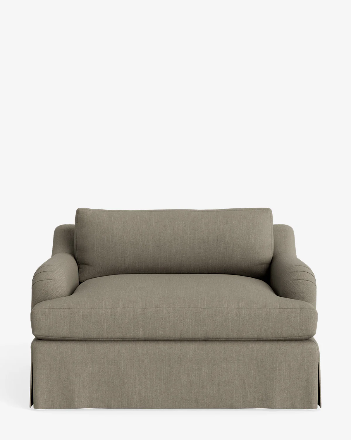 Lucille Skirted English Roll Arm Chair and a Half - Image 20