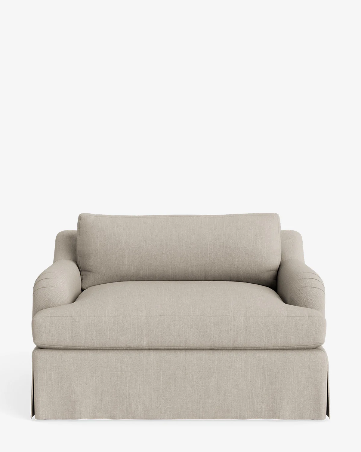 Lucille Skirted English Roll Arm Chair and a Half - Image 21