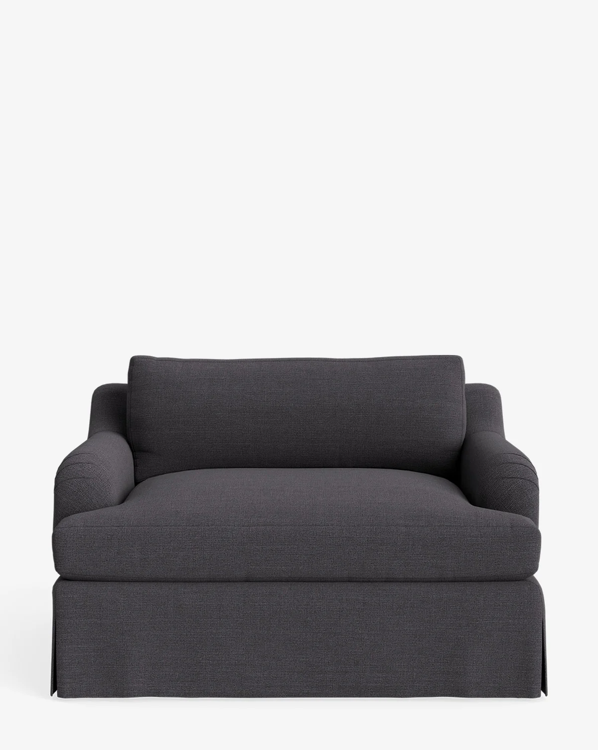 Lucille Skirted English Roll Arm Chair and a Half - Image 3