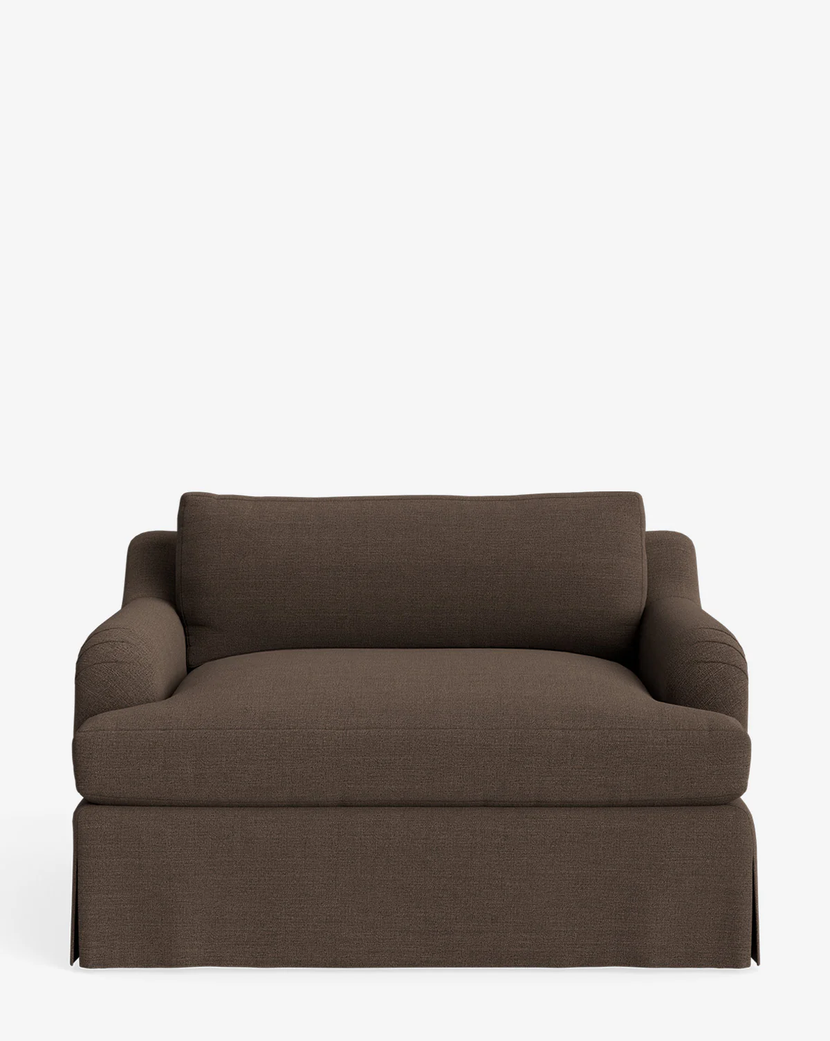 Lucille Skirted English Roll Arm Chair and a Half - Image 4