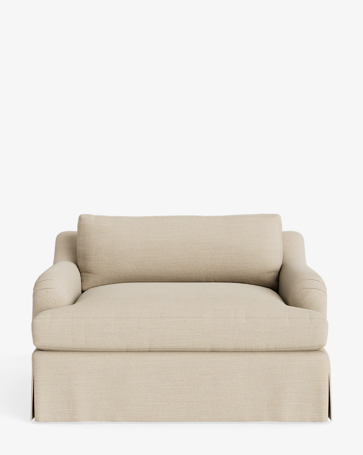 Lucille Skirted English Roll Arm Chair and a Half - Image 6