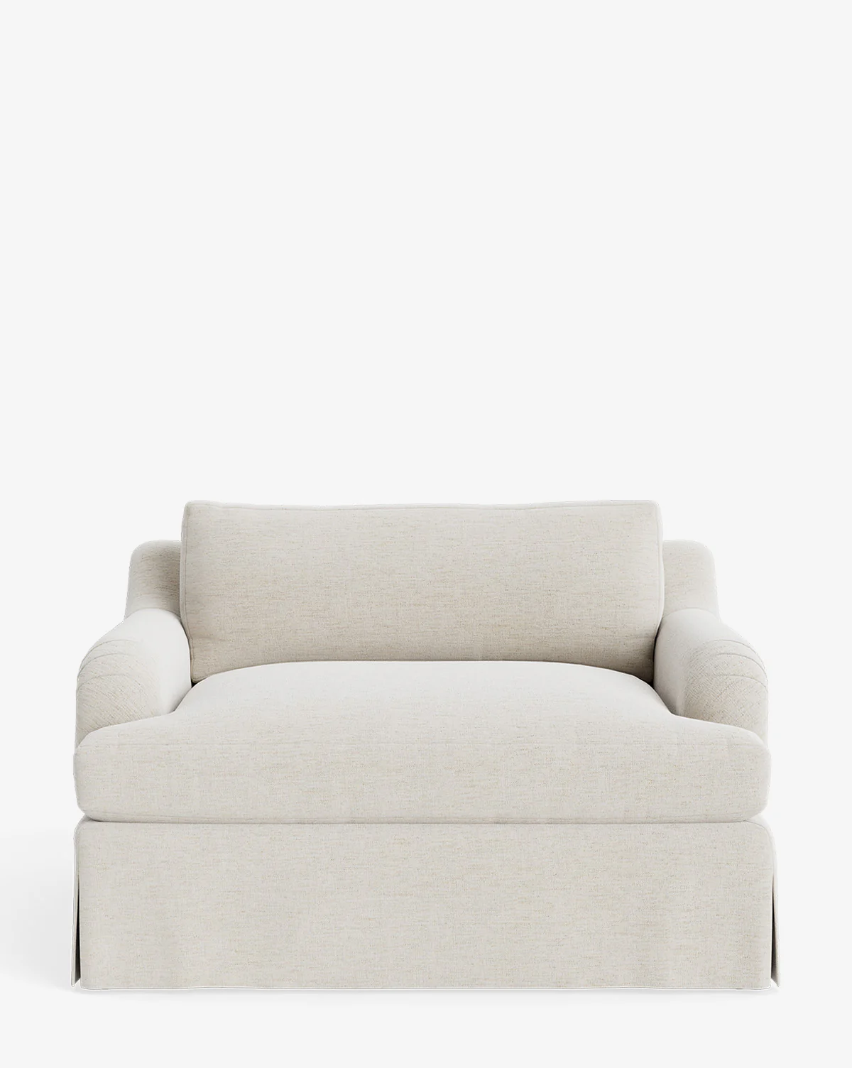 Lucille Skirted English Roll Arm Chair and a Half - Image 7