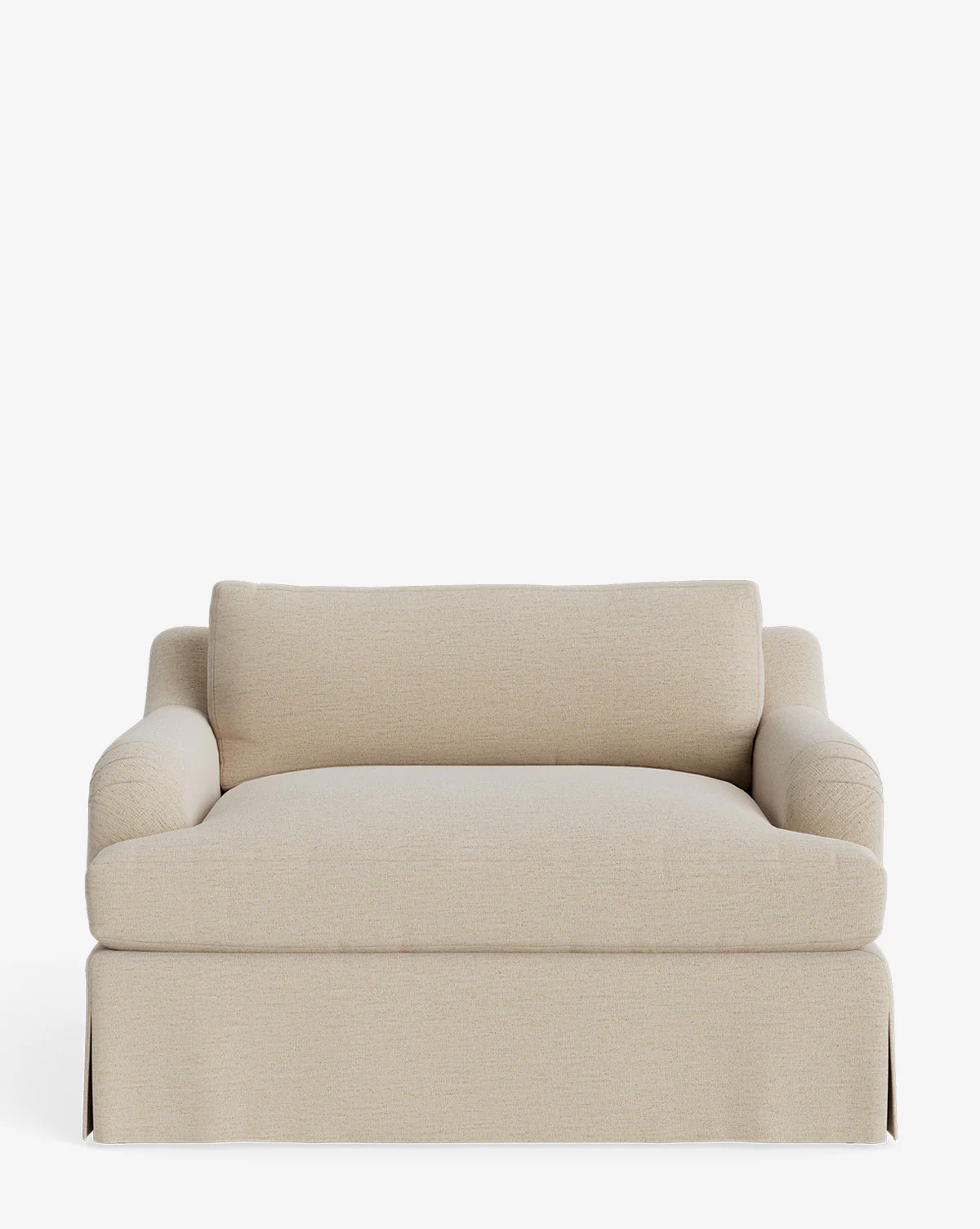 Lucille Skirted English Roll Arm Chair and a Half - Image 8