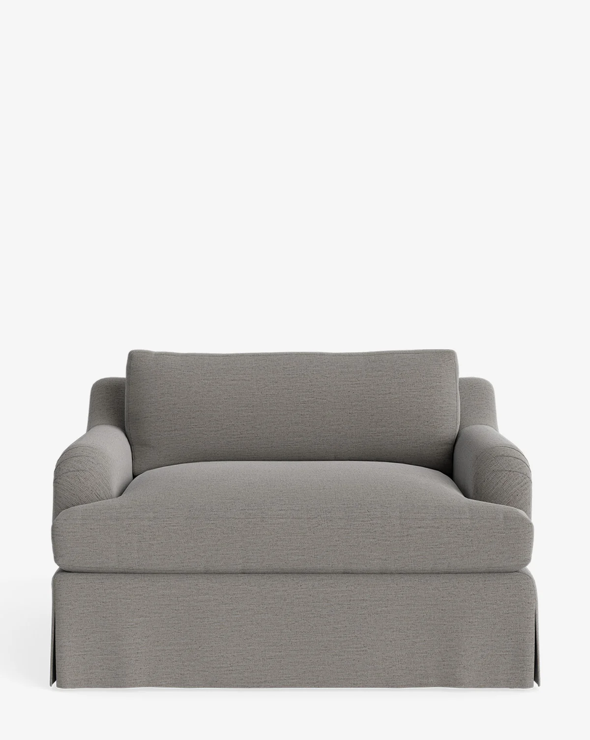 Lucille Skirted English Roll Arm Chair and a Half - Image 9