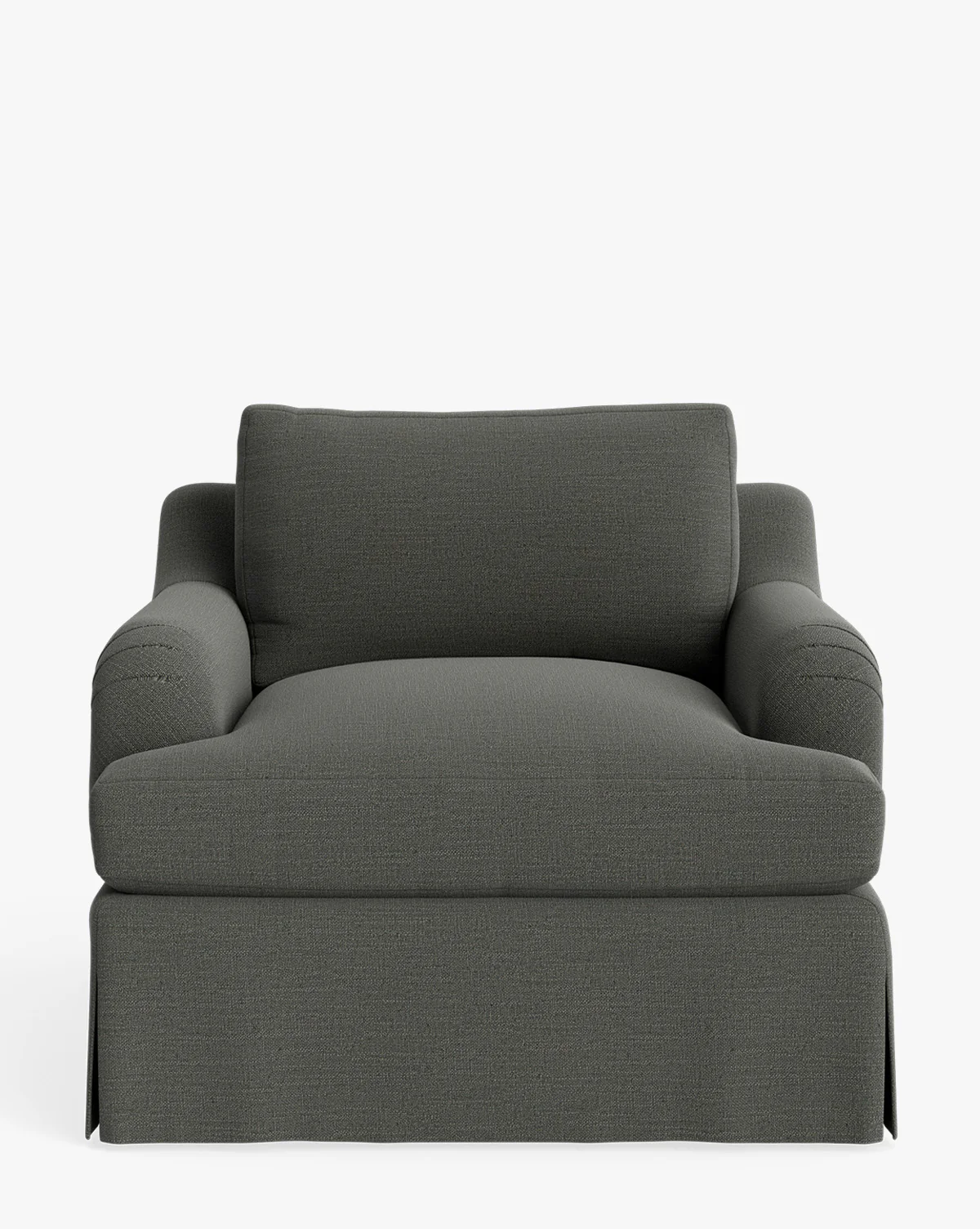 Lucille Skirted English Roll Arm Lounge Chair - Image 11