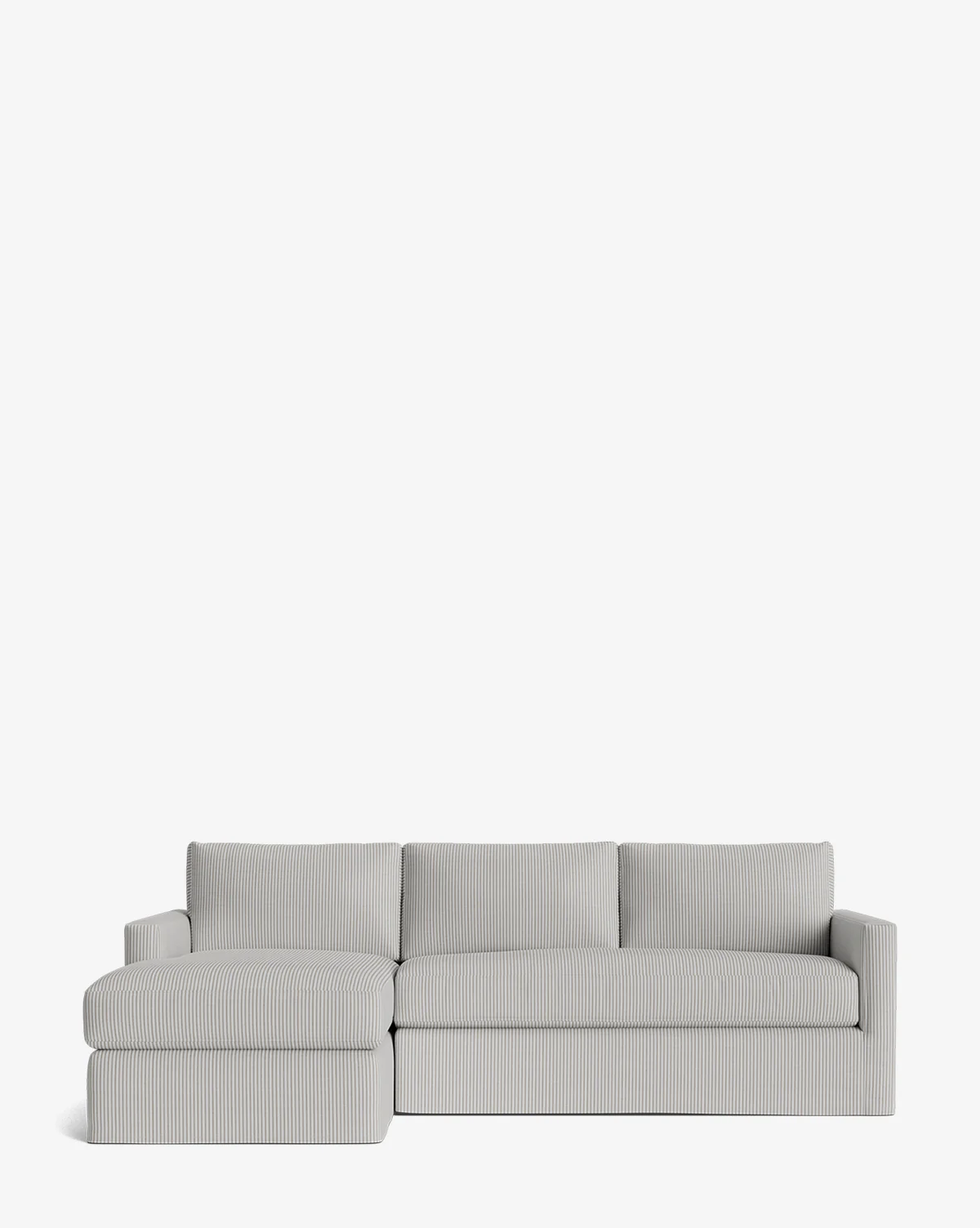 Macy Slipcover Chaise Sectional 101" - Image 21