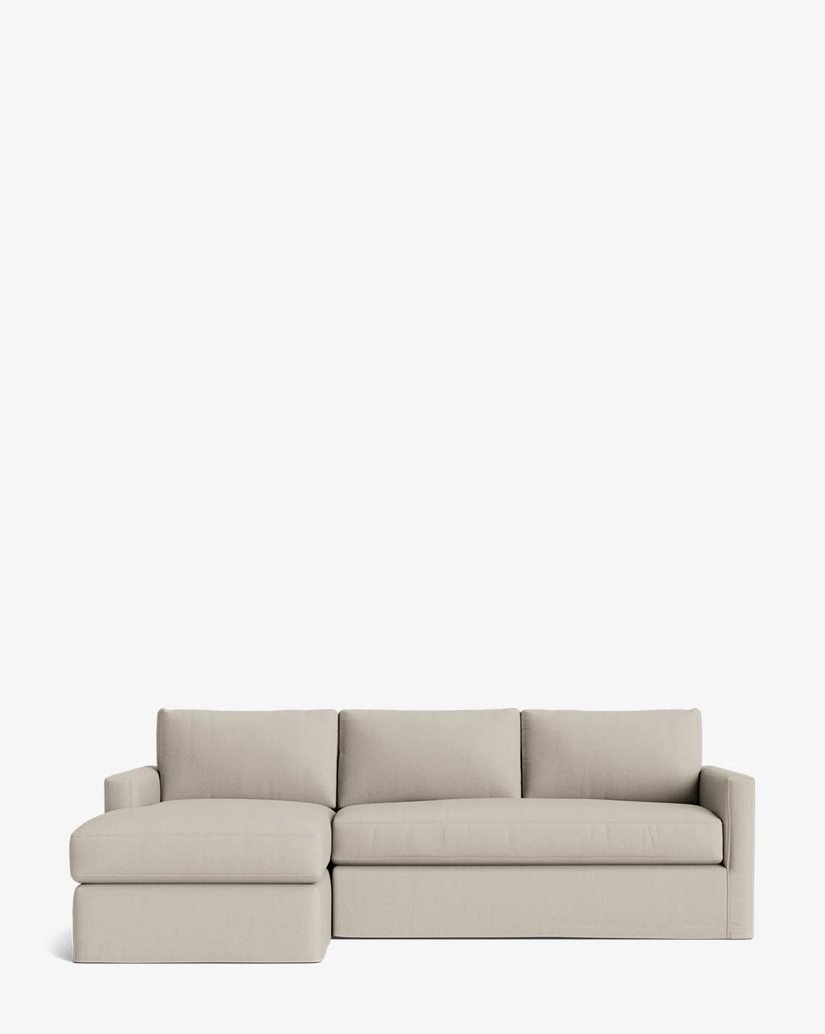 Macy Slipcover Chaise Sectional 101" - Image 24