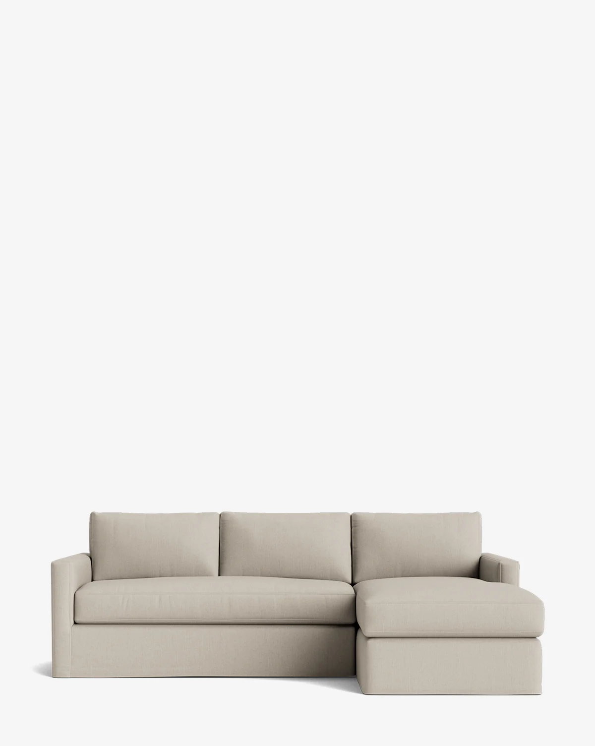 Macy Slipcover Chaise Sectional 101" - Image 39