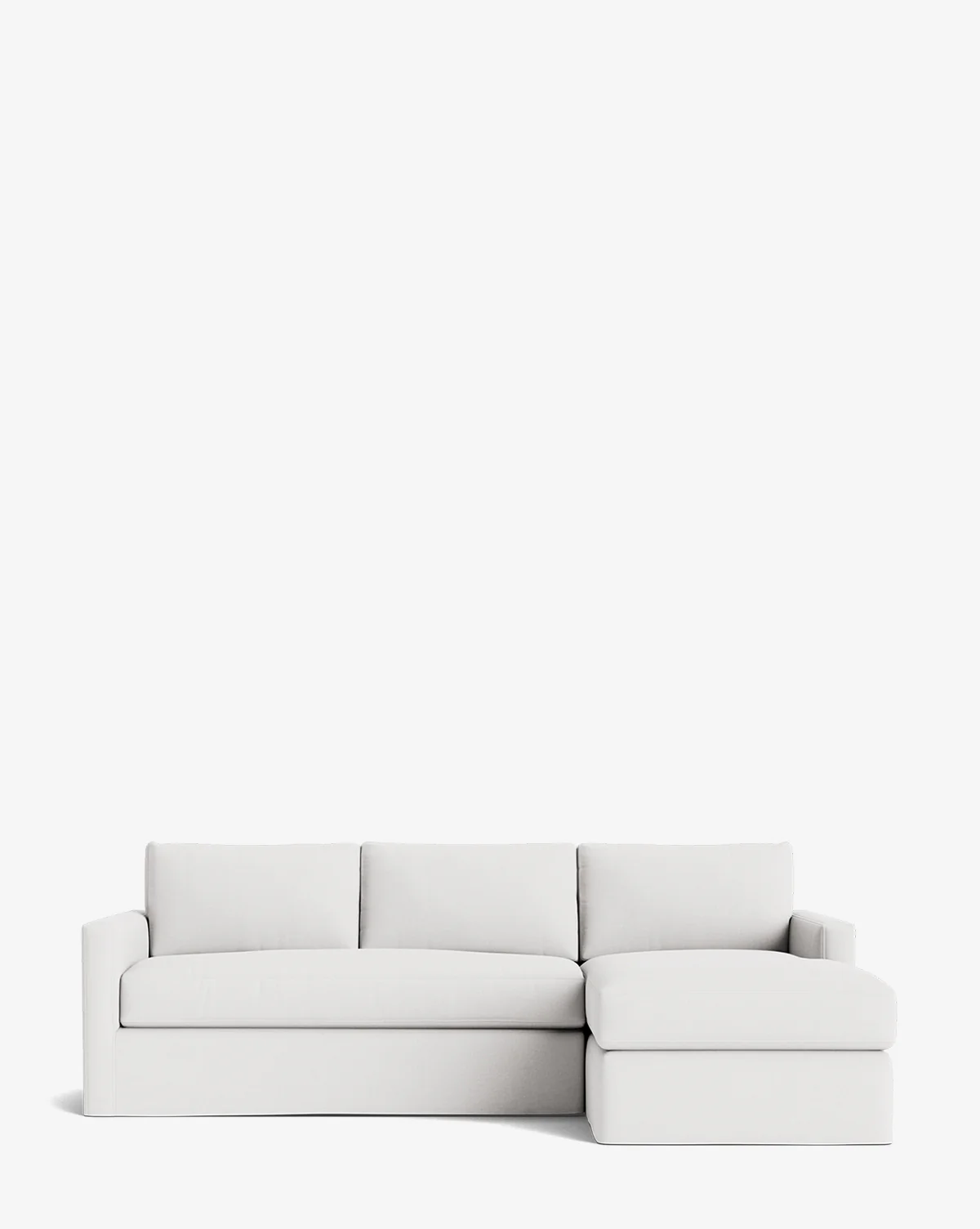 Macy Slipcover Chaise Sectional 101" - Image 44