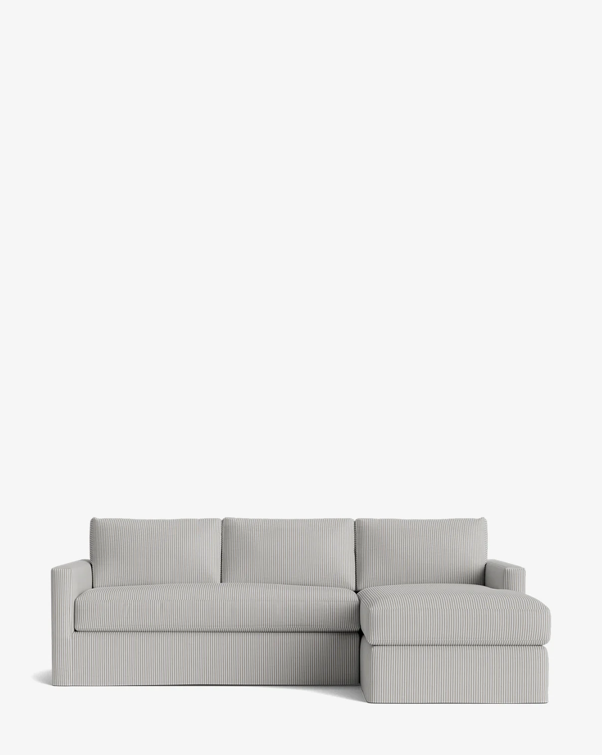 Macy Slipcover Chaise Sectional 101" - Image 46