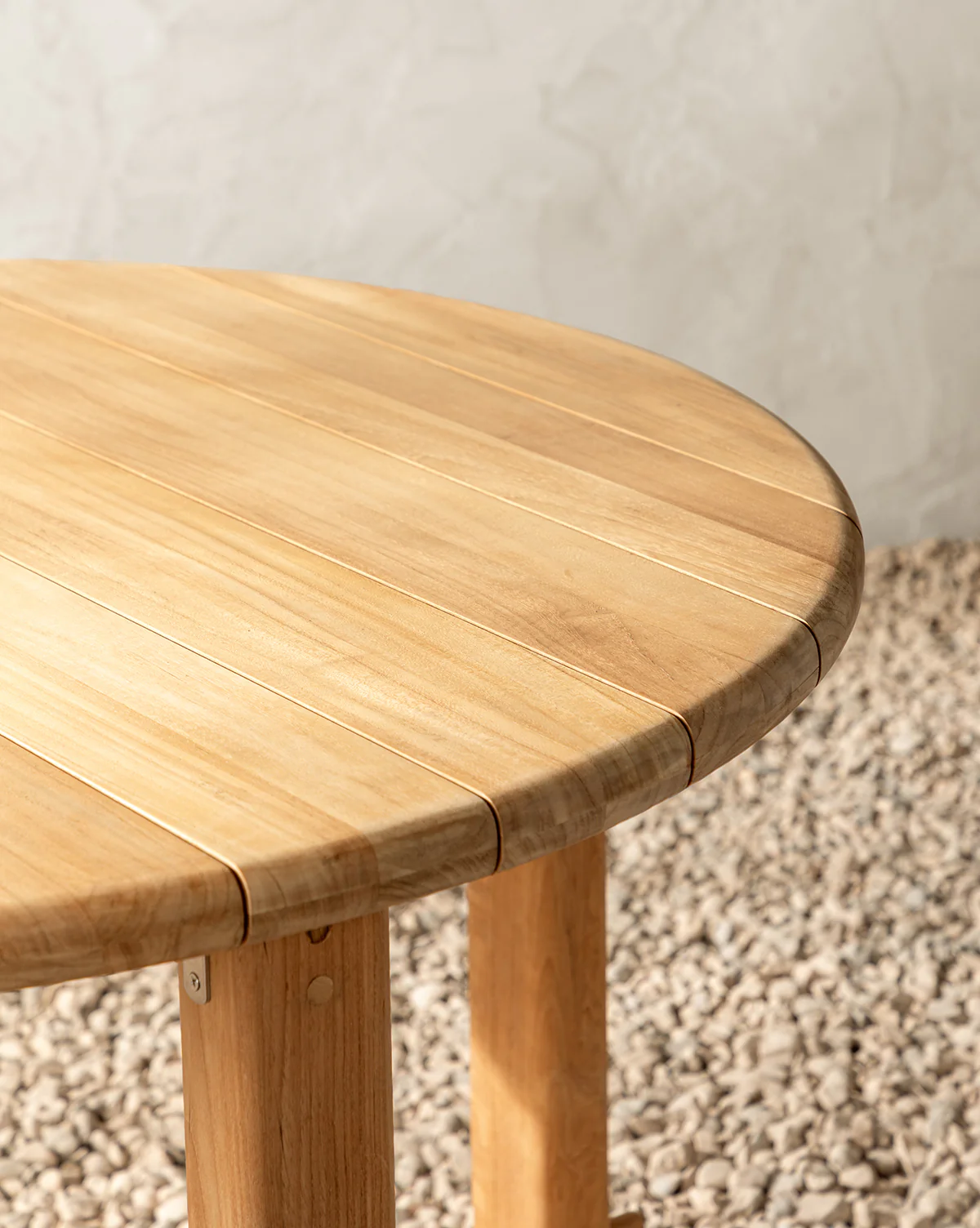 McCarthy Round Teak Outdoor Dining Table - Image 7