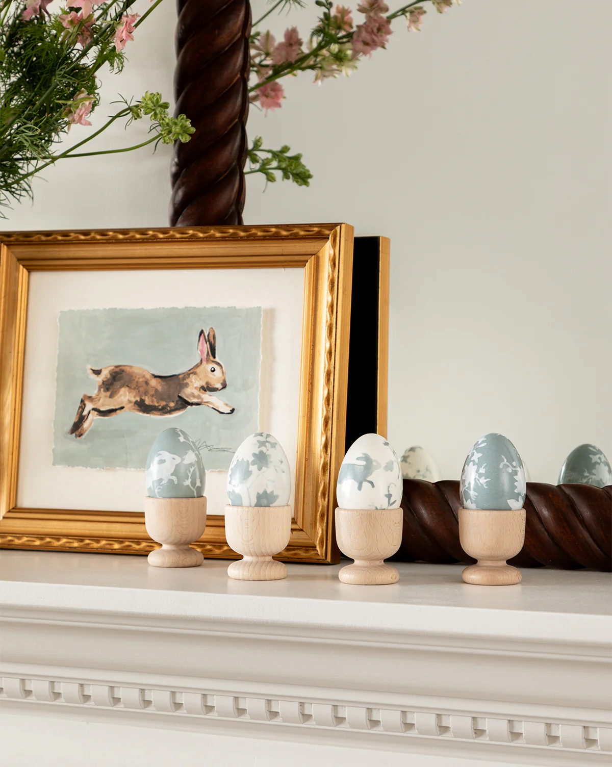 Meadowlark Hand-Painted Eggs (Set of 4)