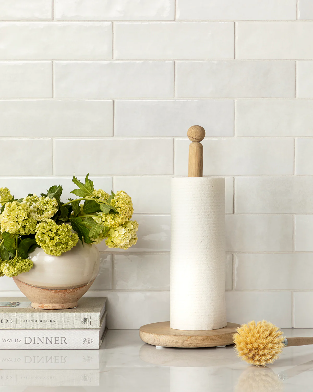 Oak Paper Towel Holder - Image 4