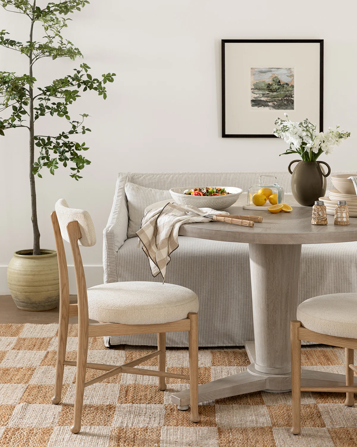 Olivier Slipcover Dining Bench - Image 3
