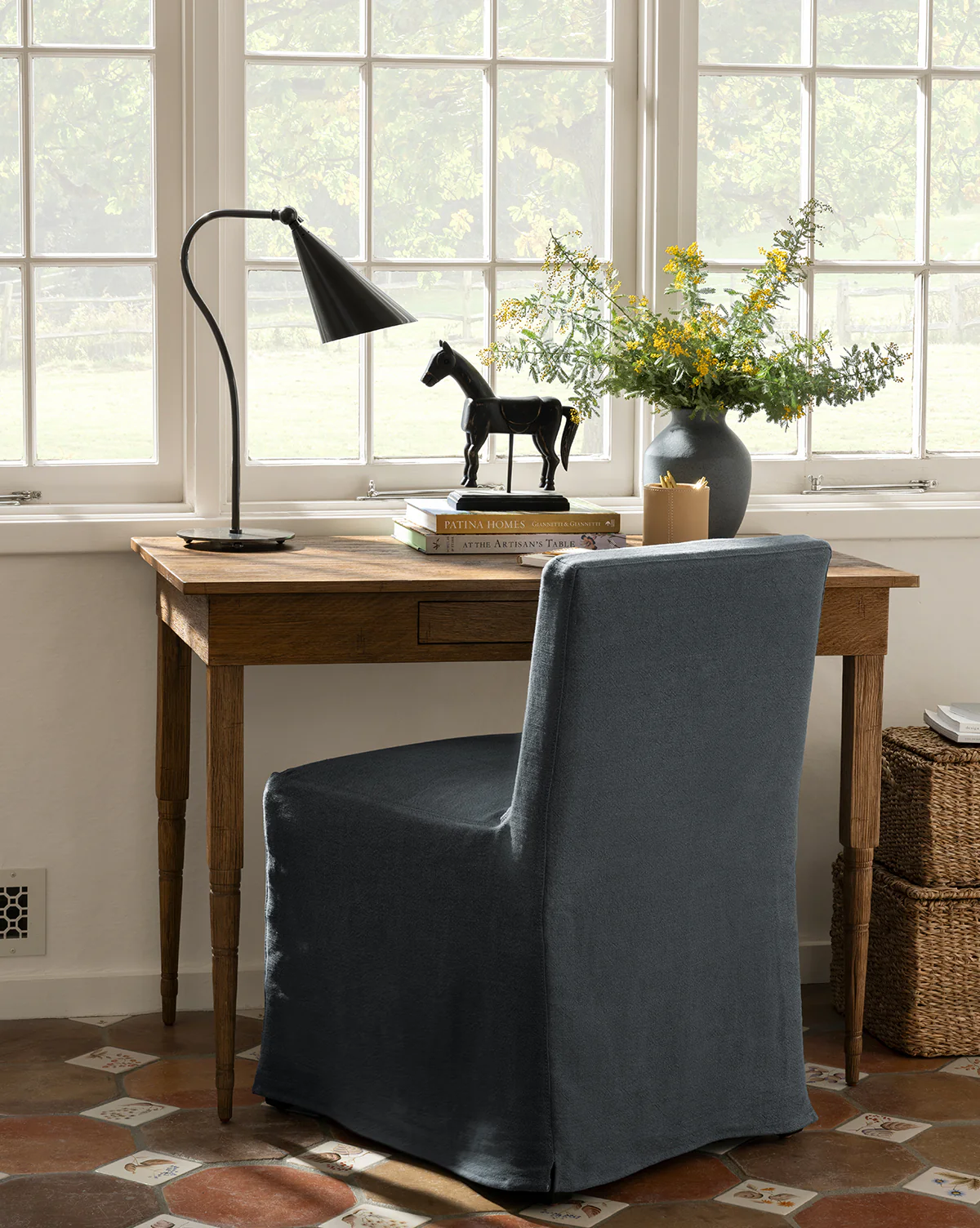Olivier Slipcover Dining Chair - Image 8