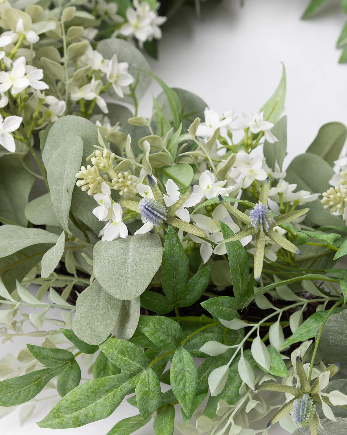 Orange Jasmine & Eucalyptus Wreath - Image 5