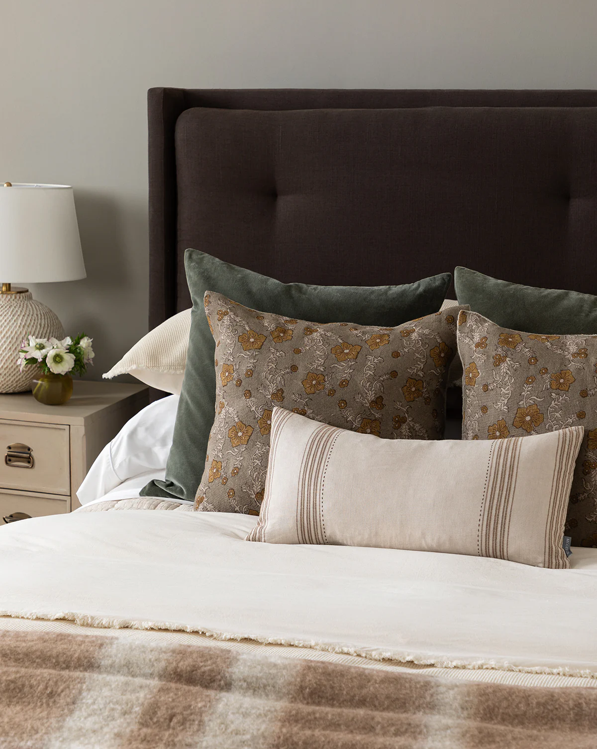 Orchid Floral Pillow Cover - Image 5