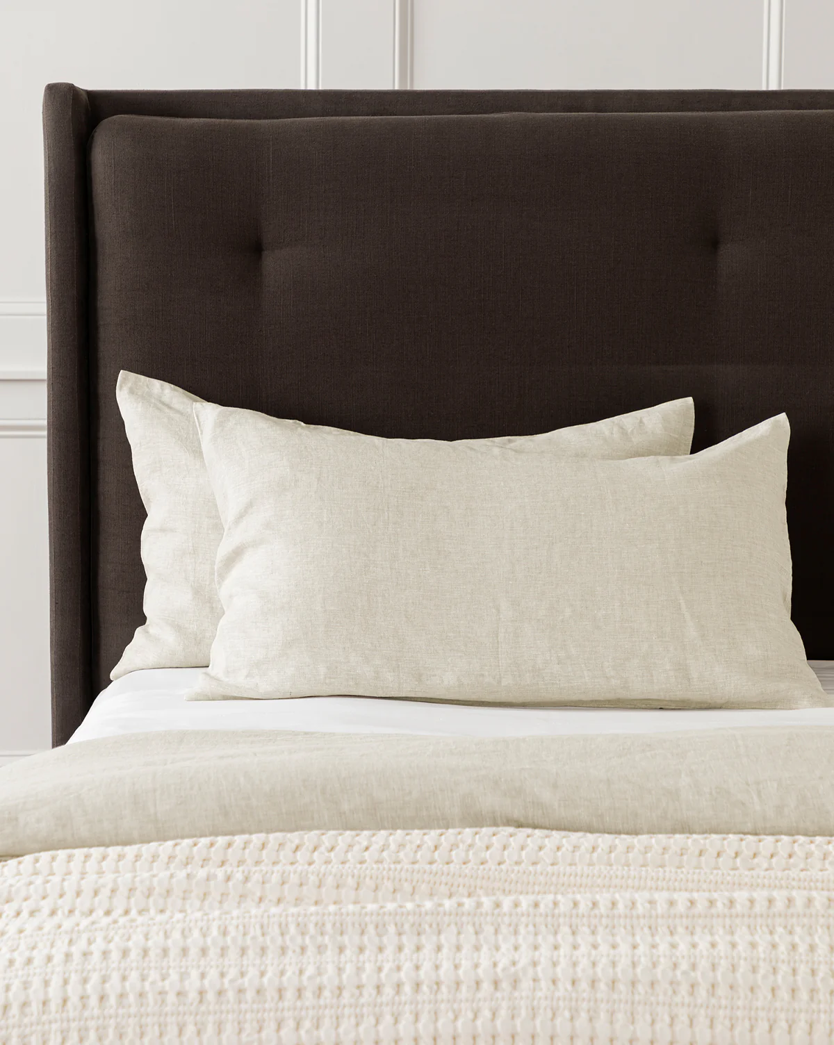 Penelope Beige Linen Shams (Set of 2) - Image 4