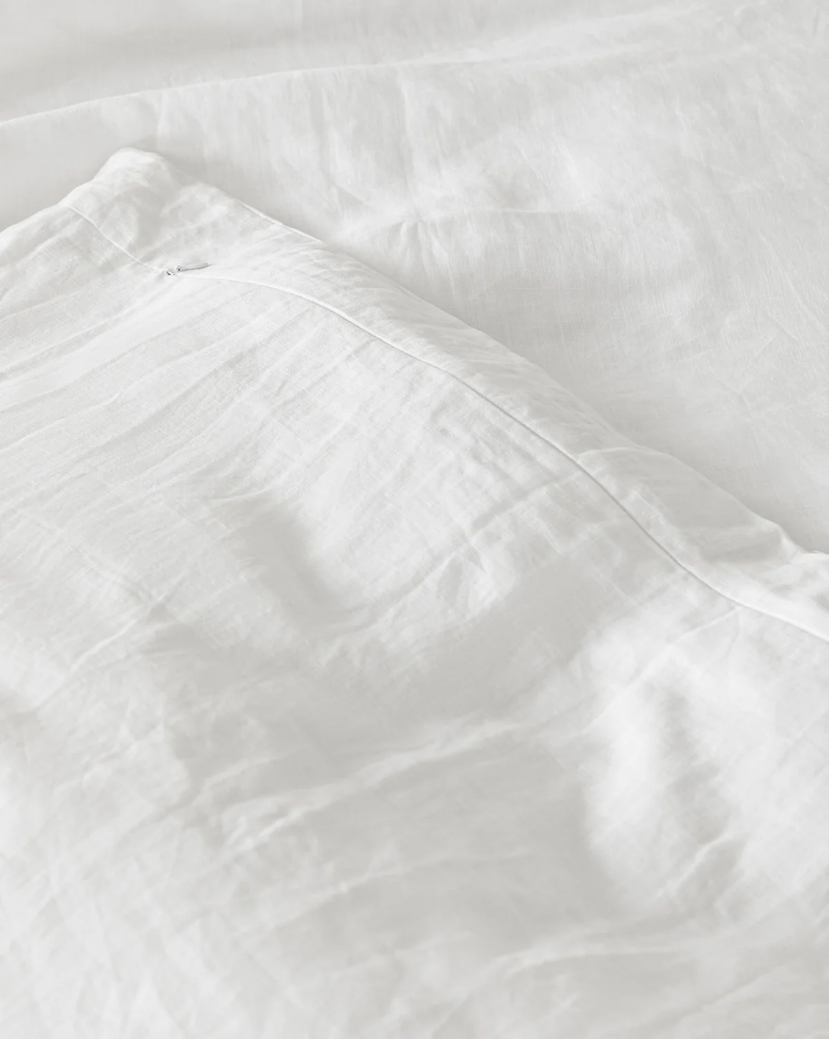 Penelope White Linen Duvet Cover - Image 6