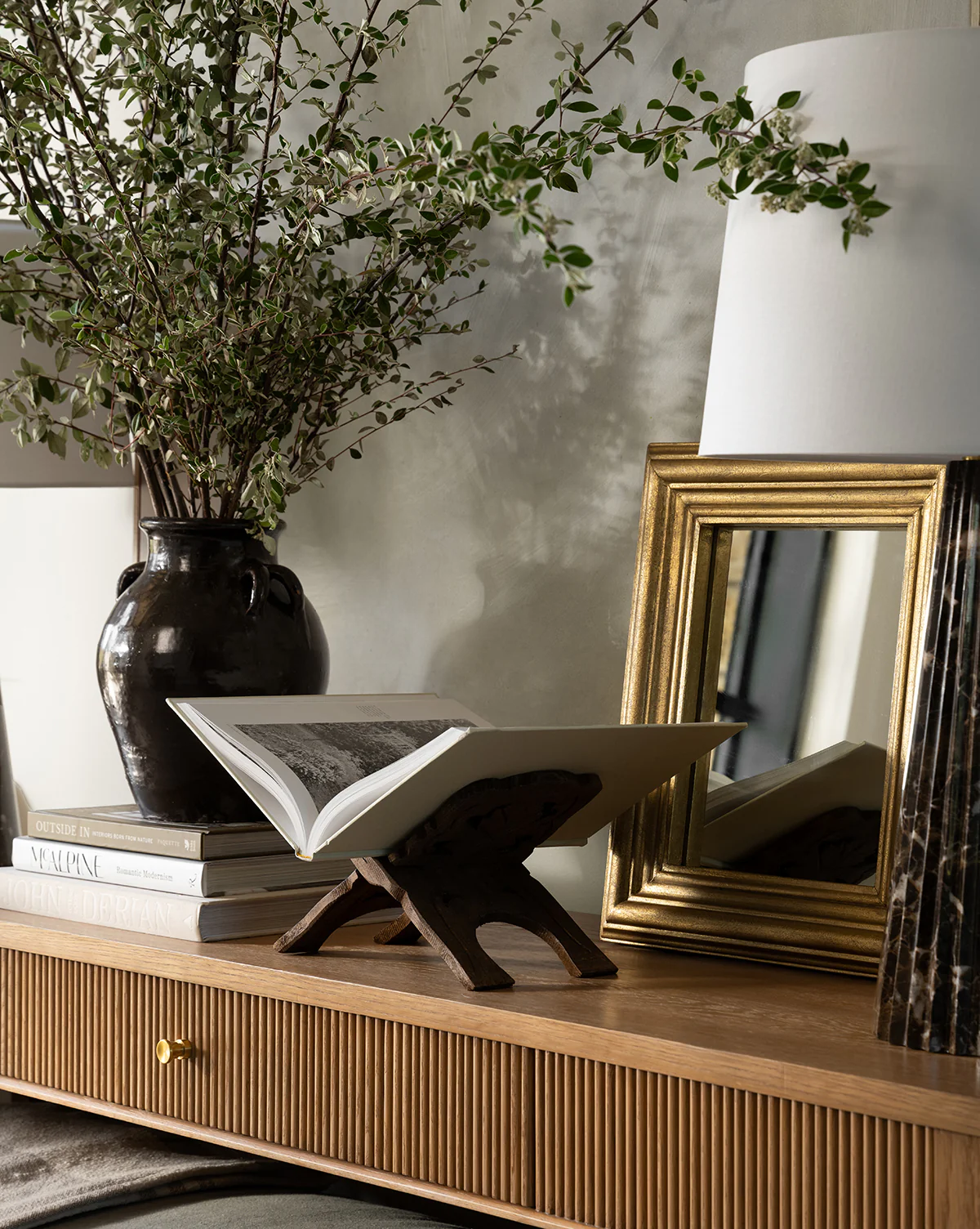 Reclaimed Wood Book Stand - Image 2