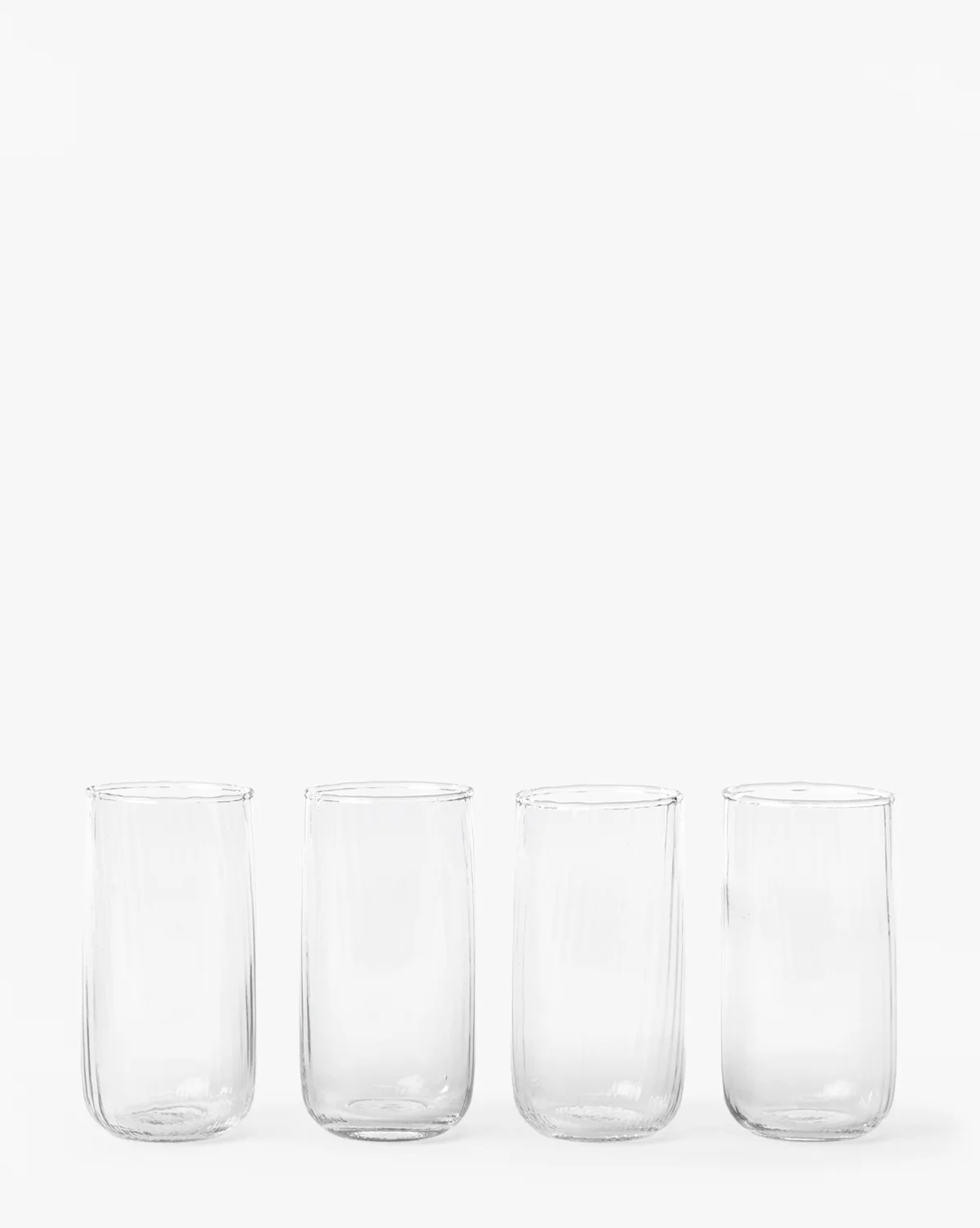 Ribbed Tall Drinking Glasses (Set of 4) - Image 2