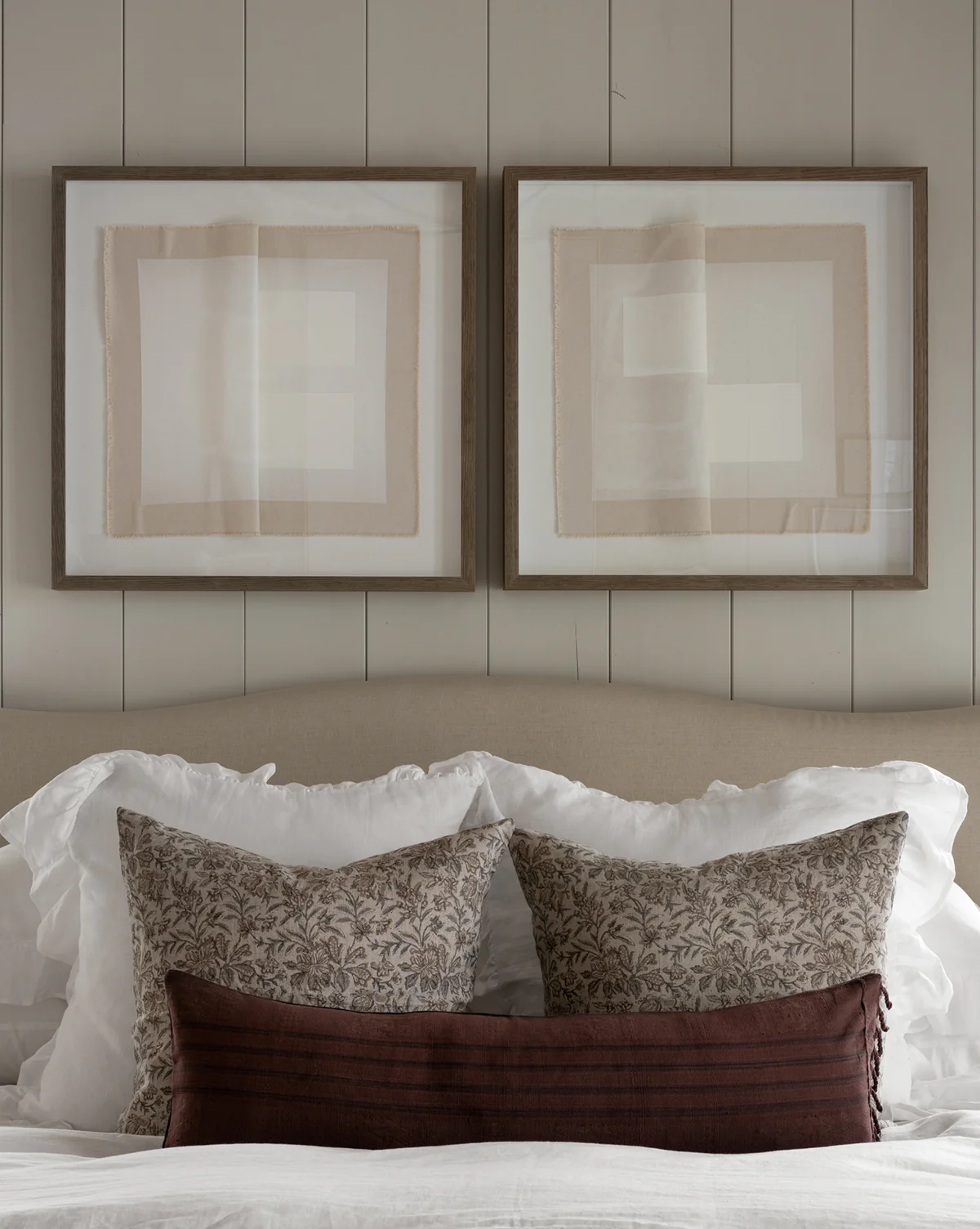 Ruffle White Linen Shams (Set of 2) - Image 7