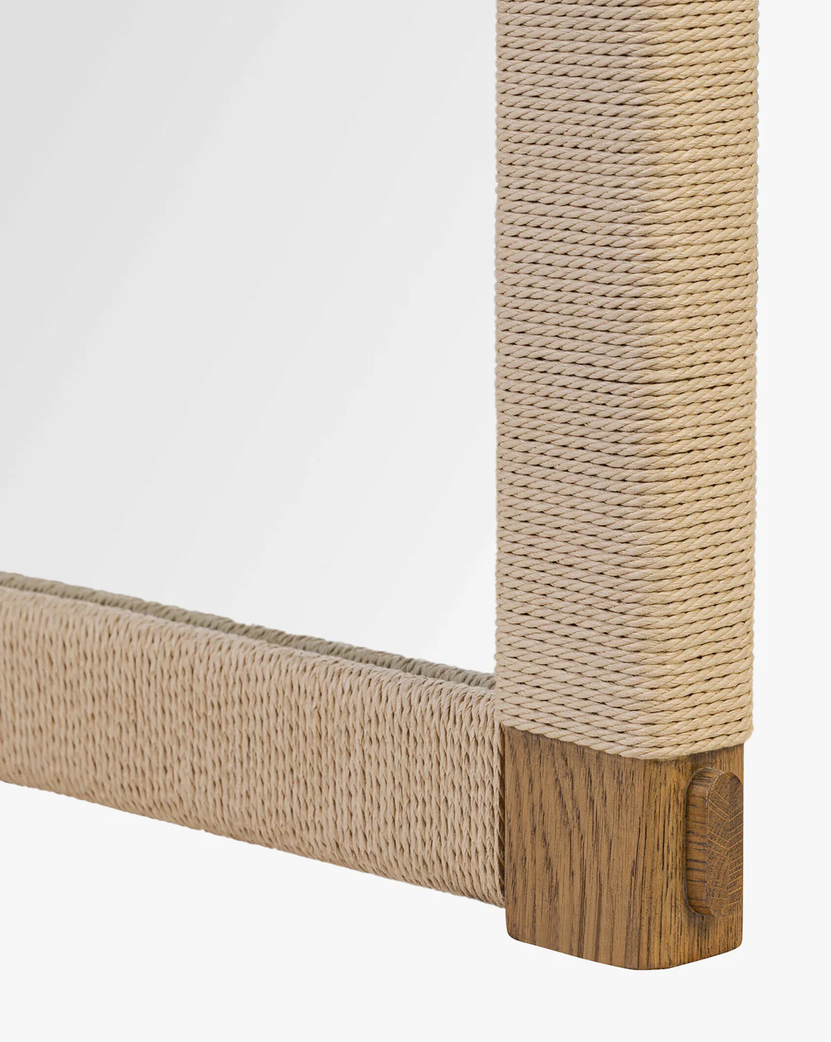 Sabrina Cord & Oak Floor Mirror - Image 3