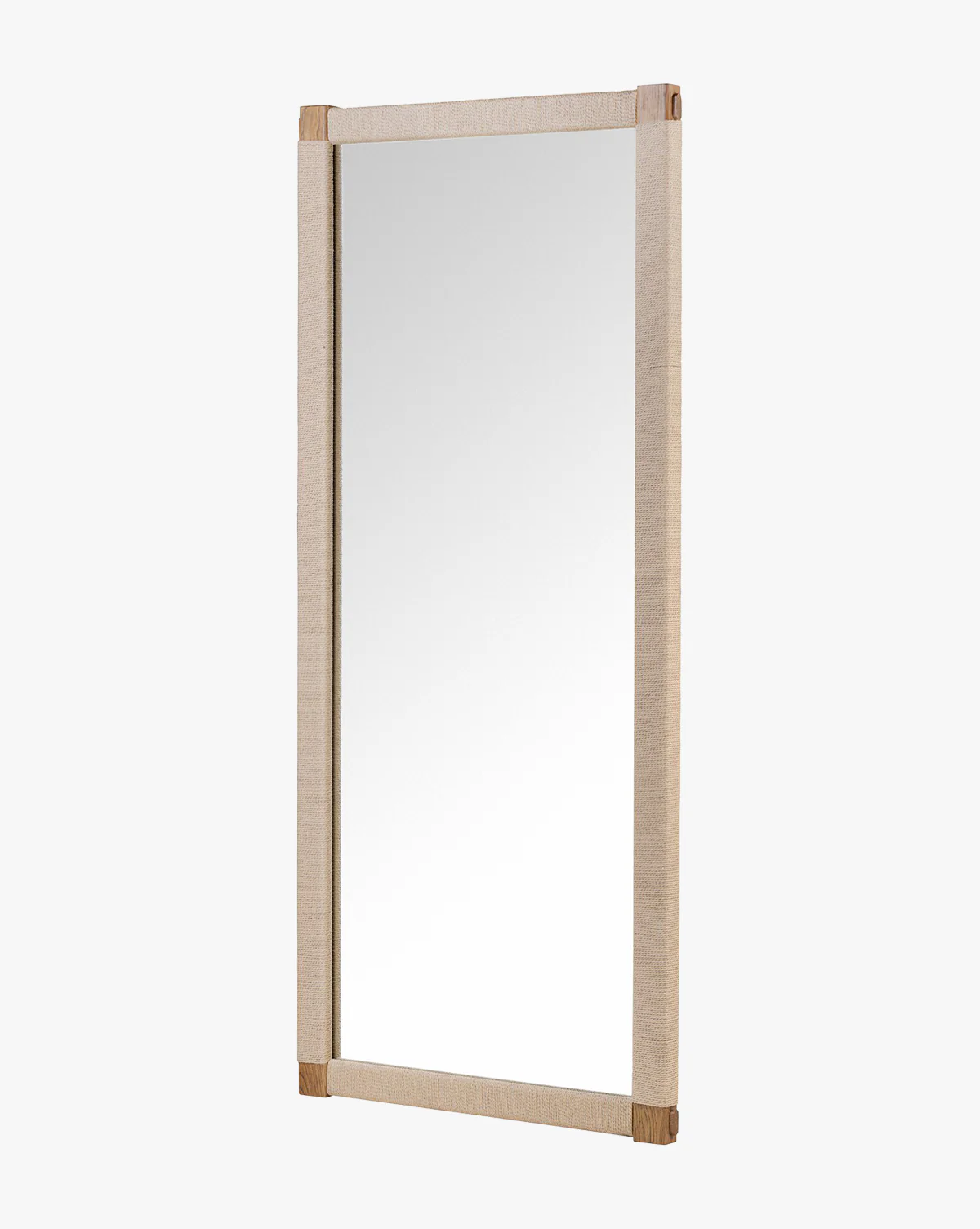 Sabrina Cord & Oak Floor Mirror - Image 4