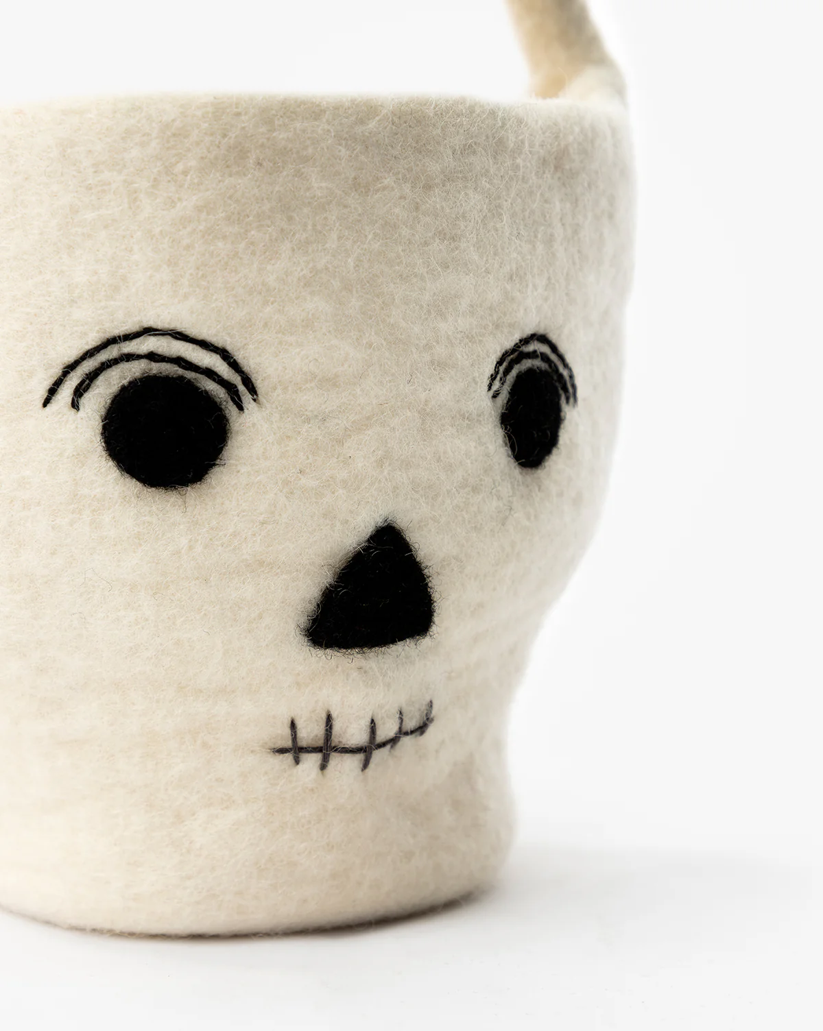 Skeleton Trick or Treat Felt Basket - Image 3