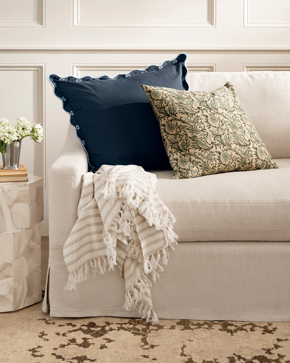 Striped Cotton Throw - Image 4