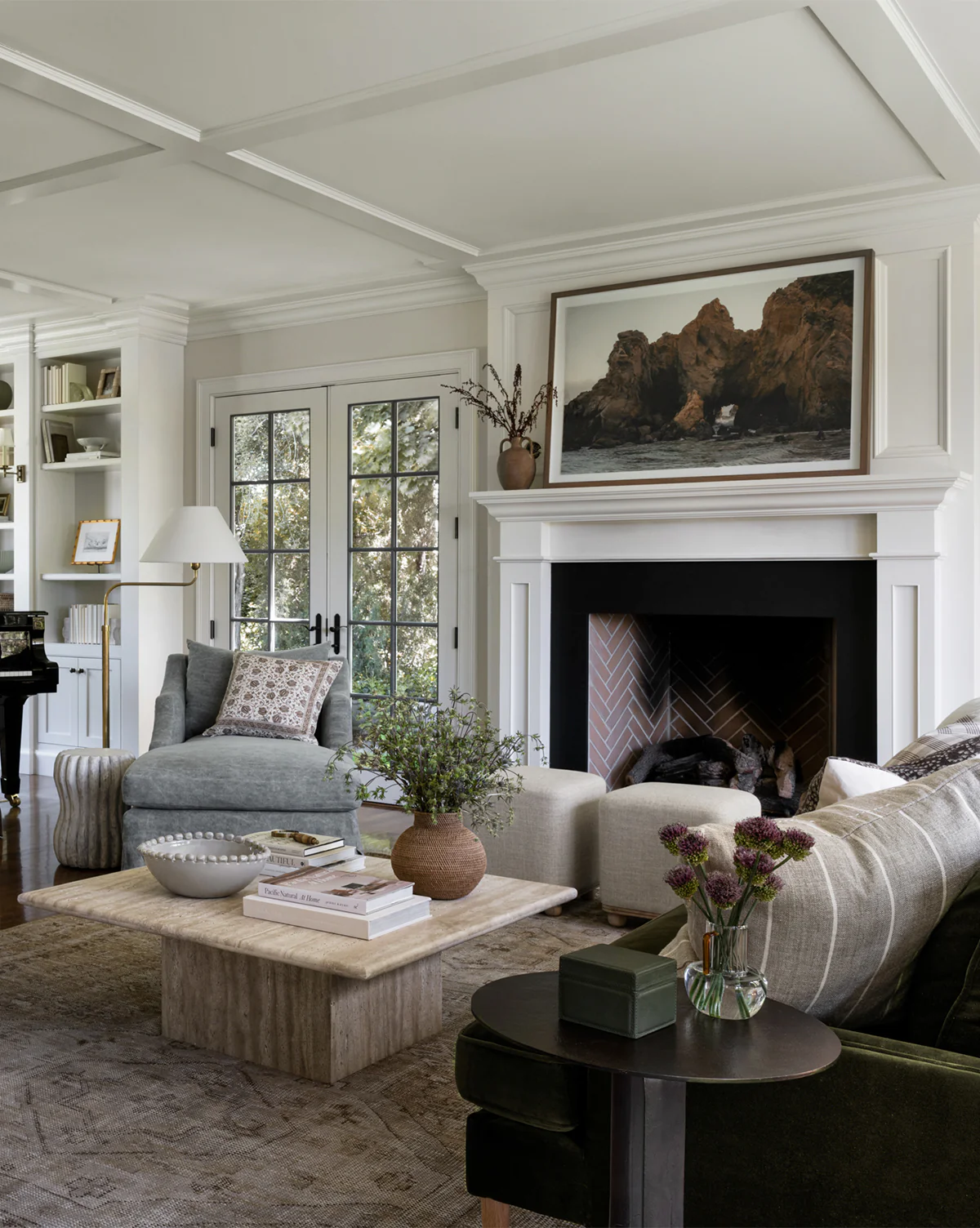 Travertine Coffee Table - Image 2