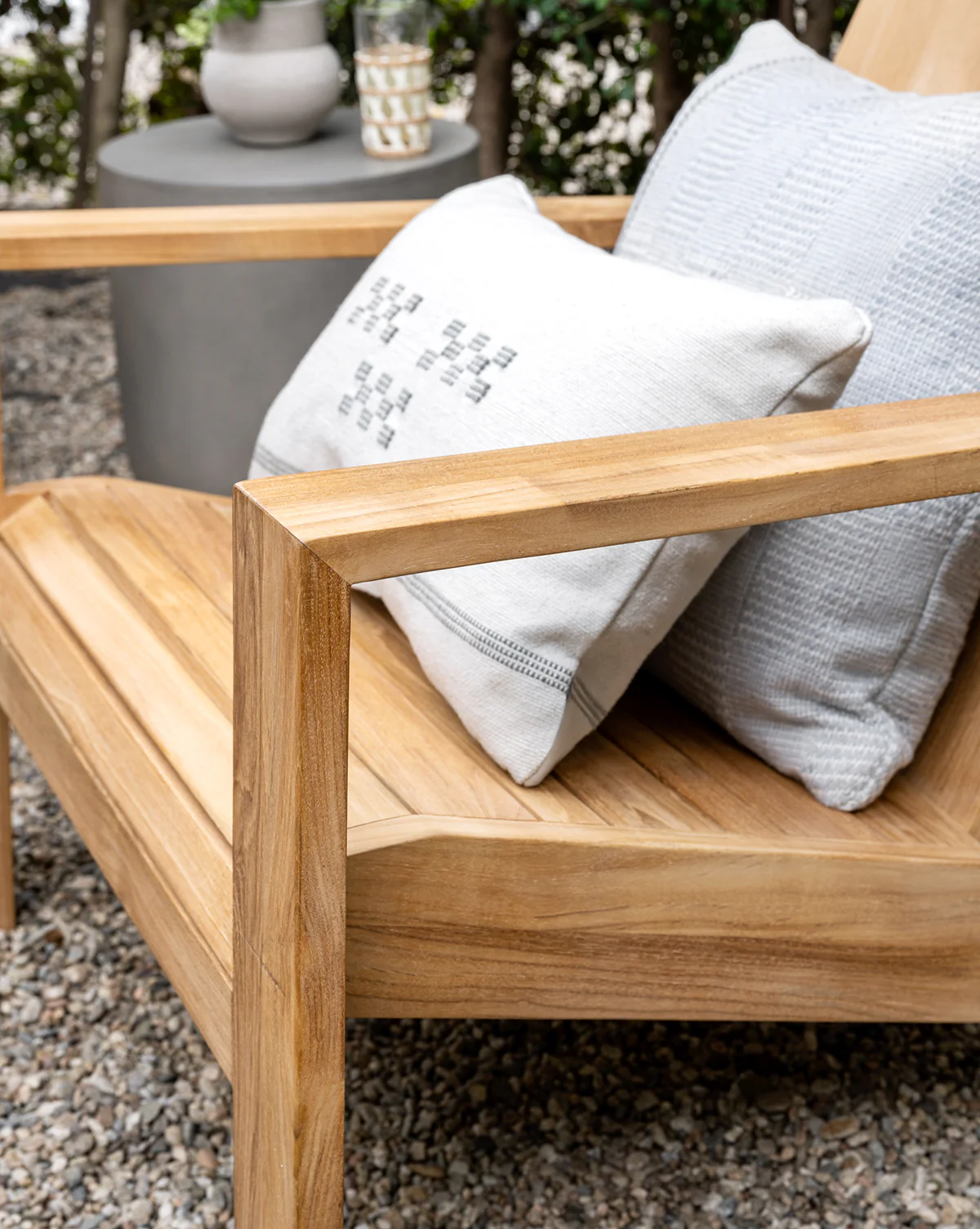 Triby Teak Outdoor Lounge Chair - Image 8