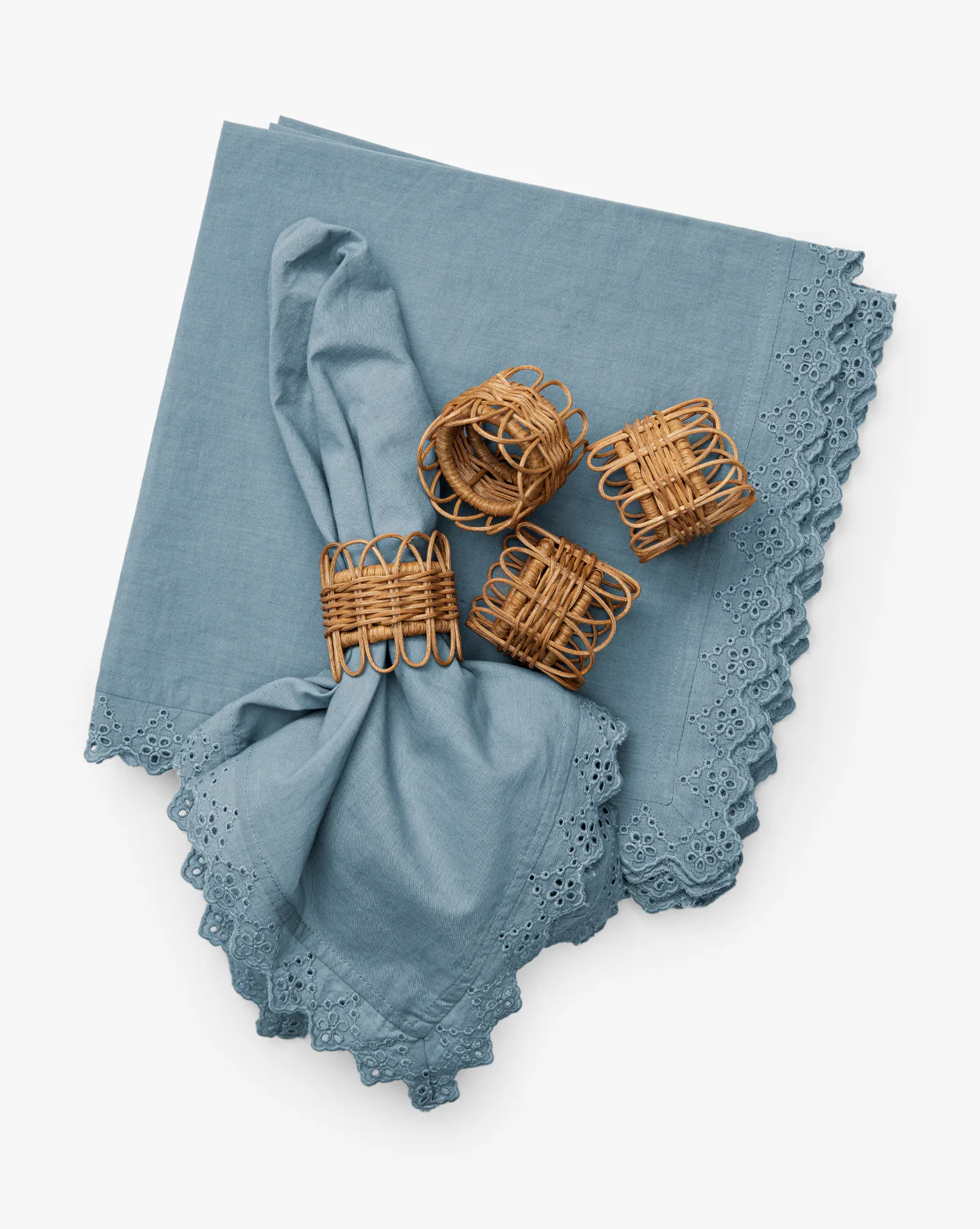 Twisted Rattan Napkin Rings (Set of 4) - Image 4