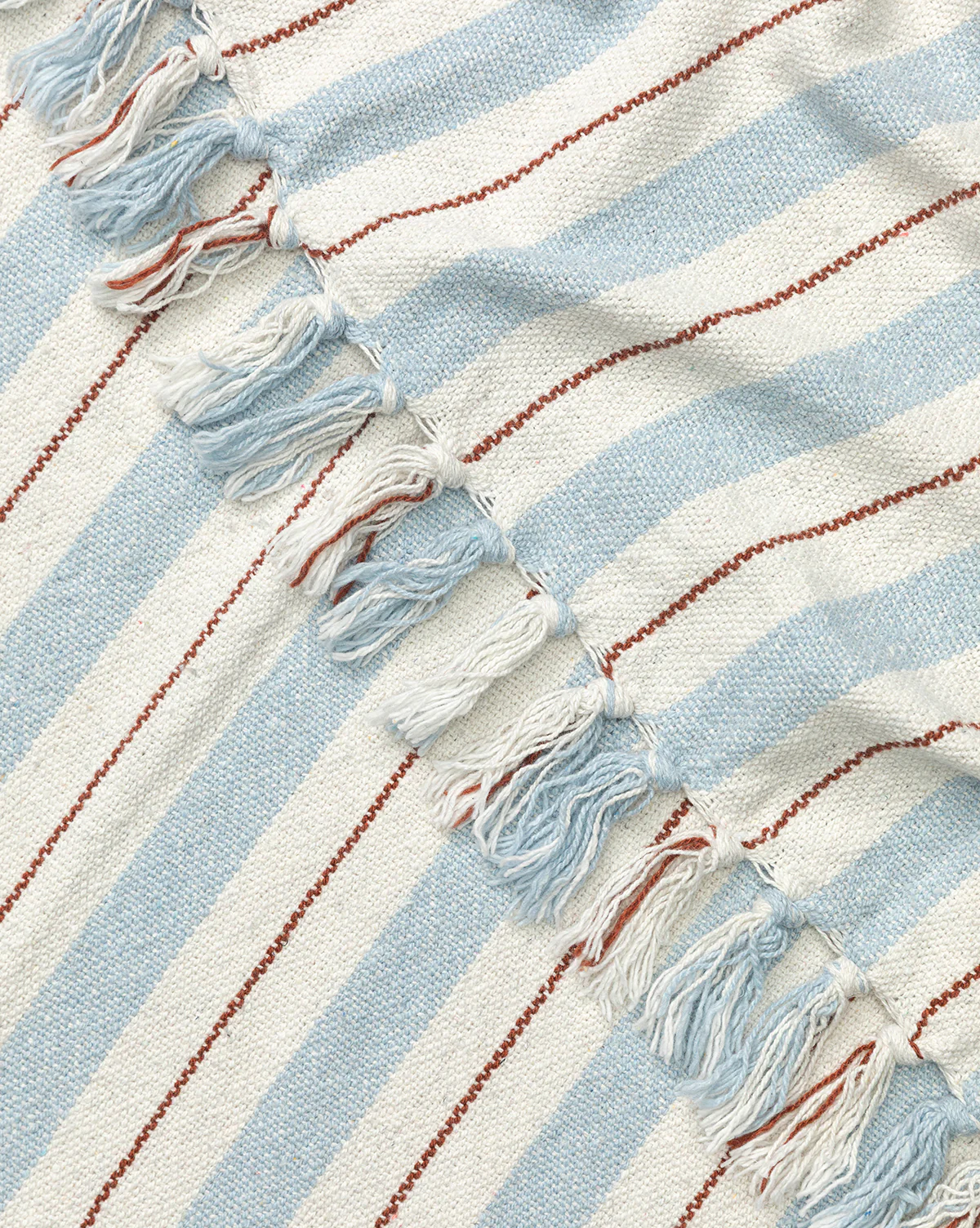 Two-tone Striped Cotton Throw - Image 4